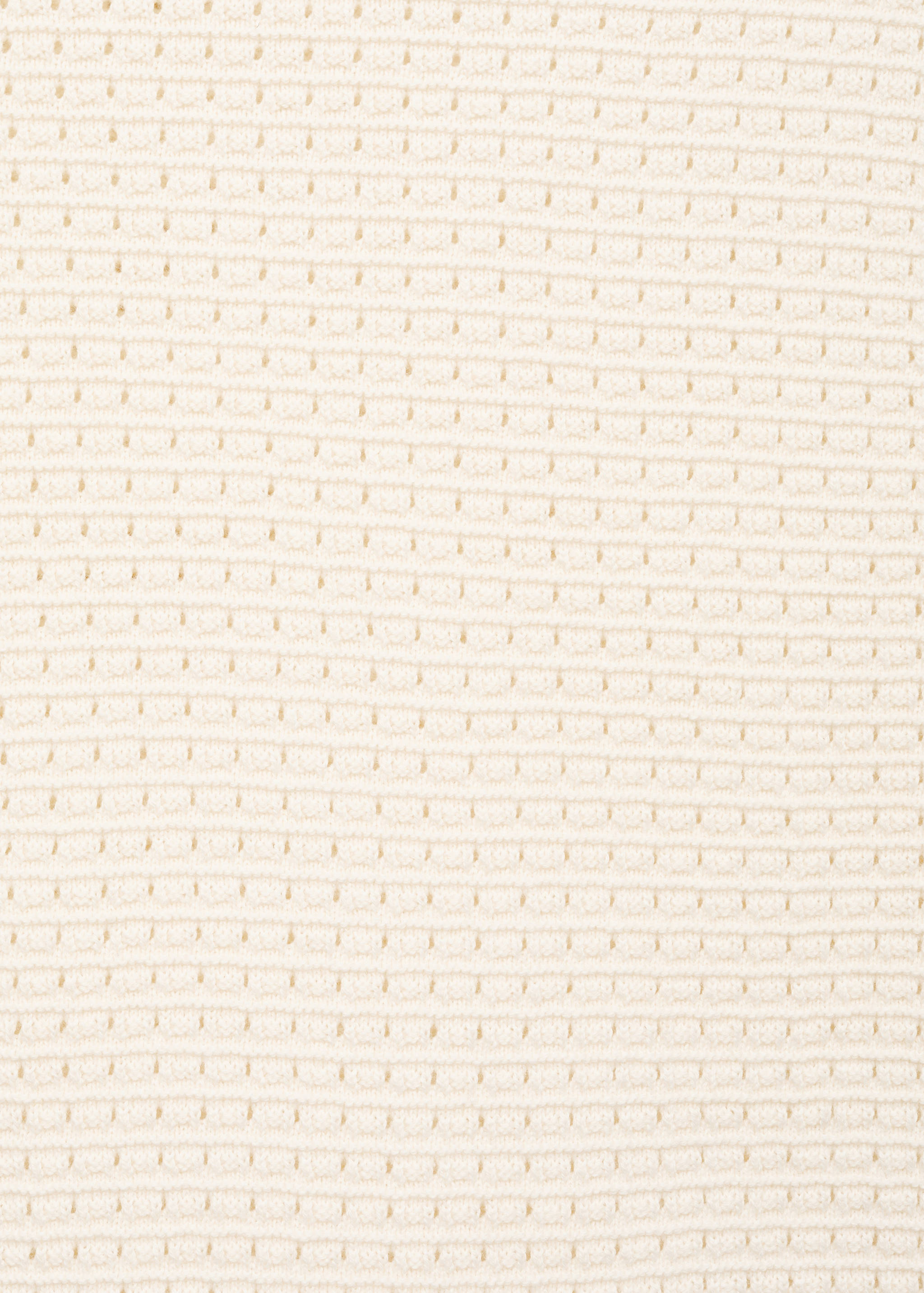 Openwork knitted cotton t-shirt - Details of the article 0