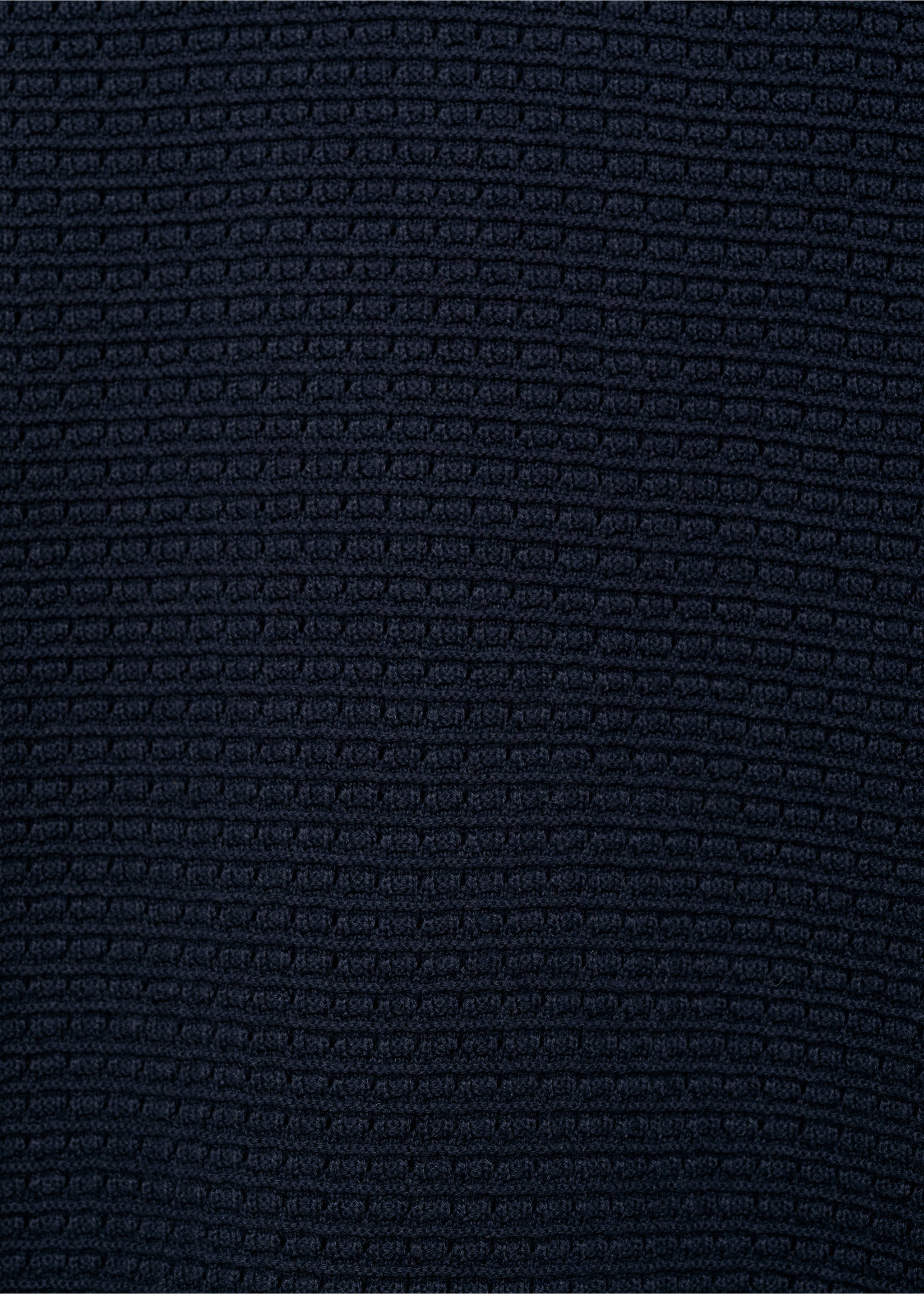Openwork knitted cotton t-shirt - Details of the article 0, Ink Blue. Ref: 87079211-00.