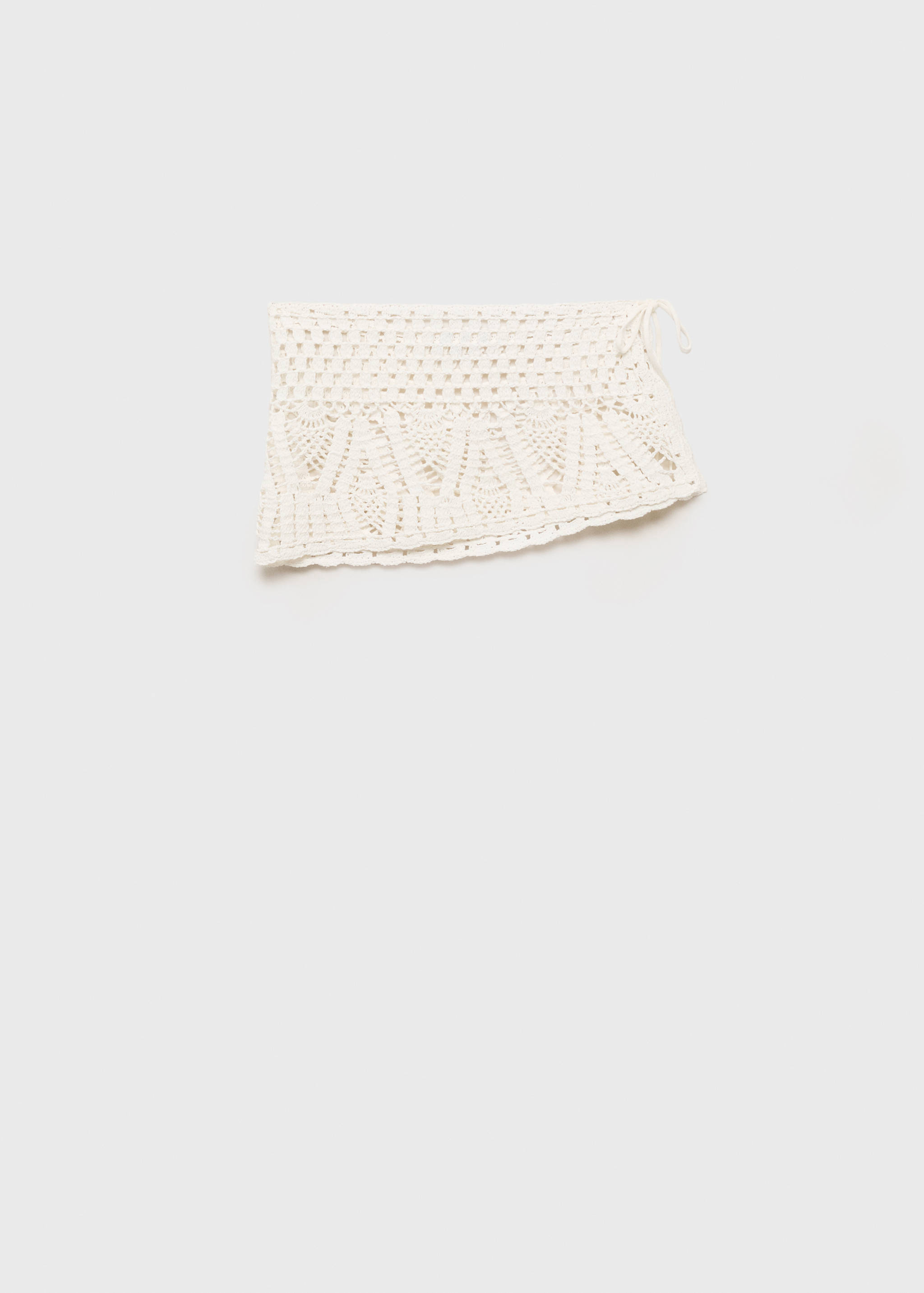 Crochet bow mini-skirt - Article without model
