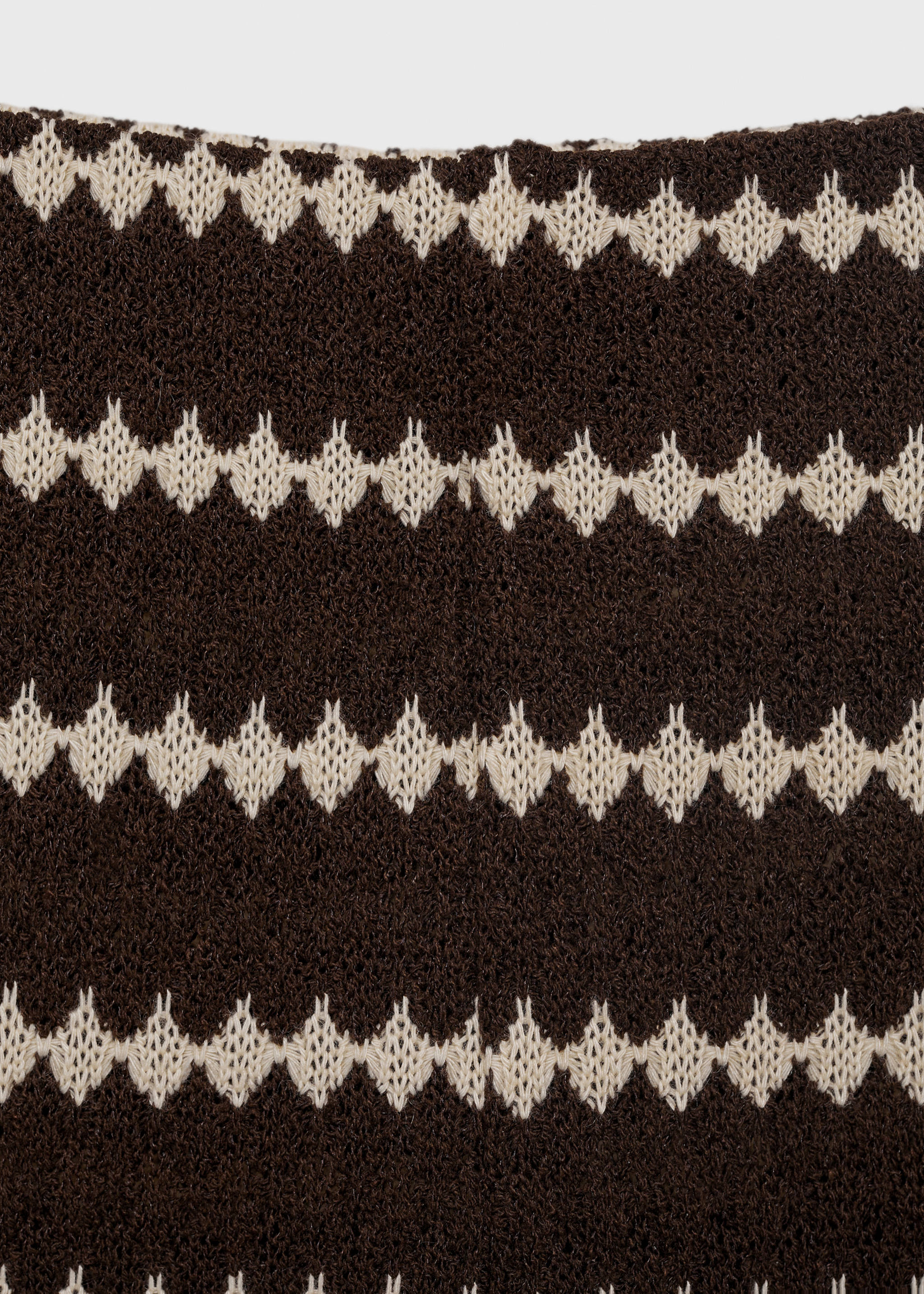 Knitted trousers with geometric print - Details of the article 8