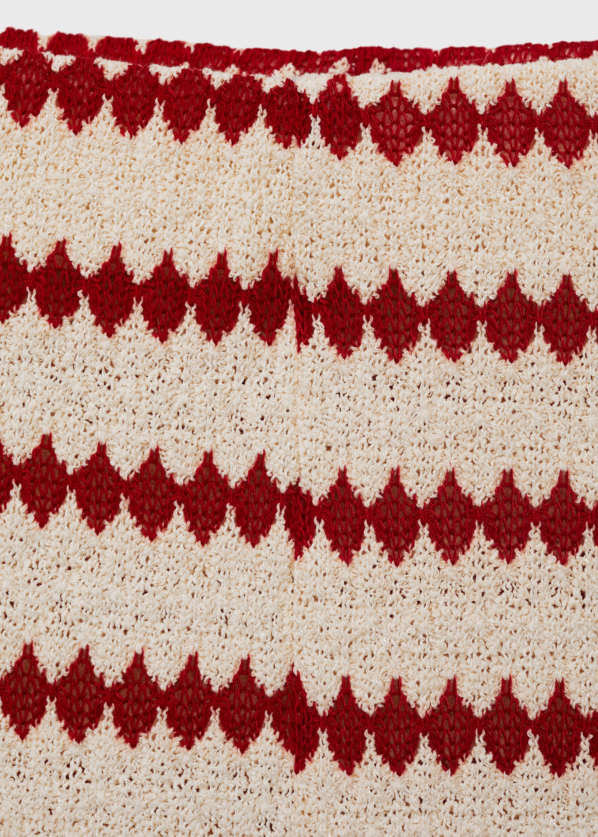 Knitted trousers with geometric print - Details of the article 8