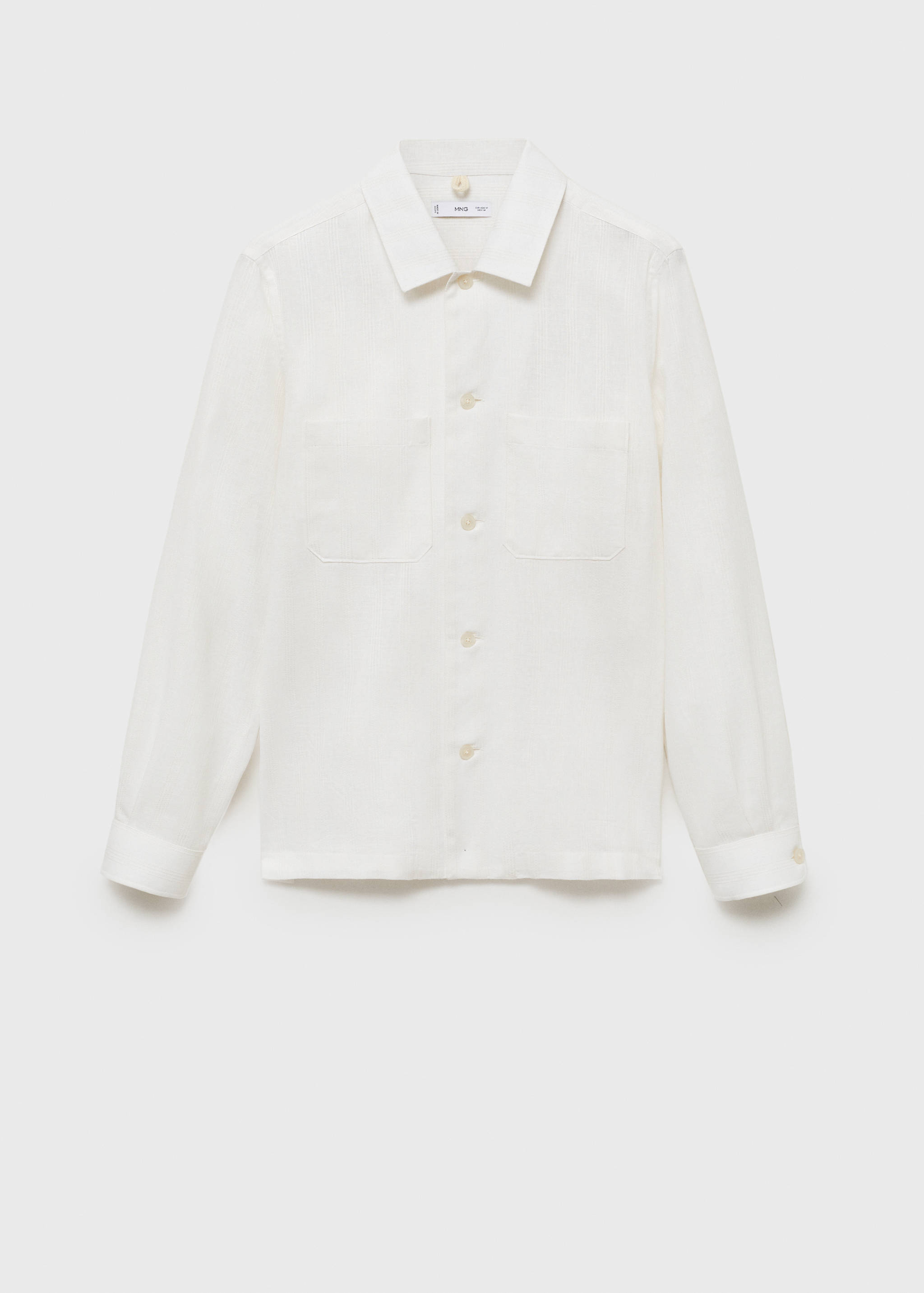 Overshirt aus Leinenmischgewebe mit Taschen - Artikel ohne Model
