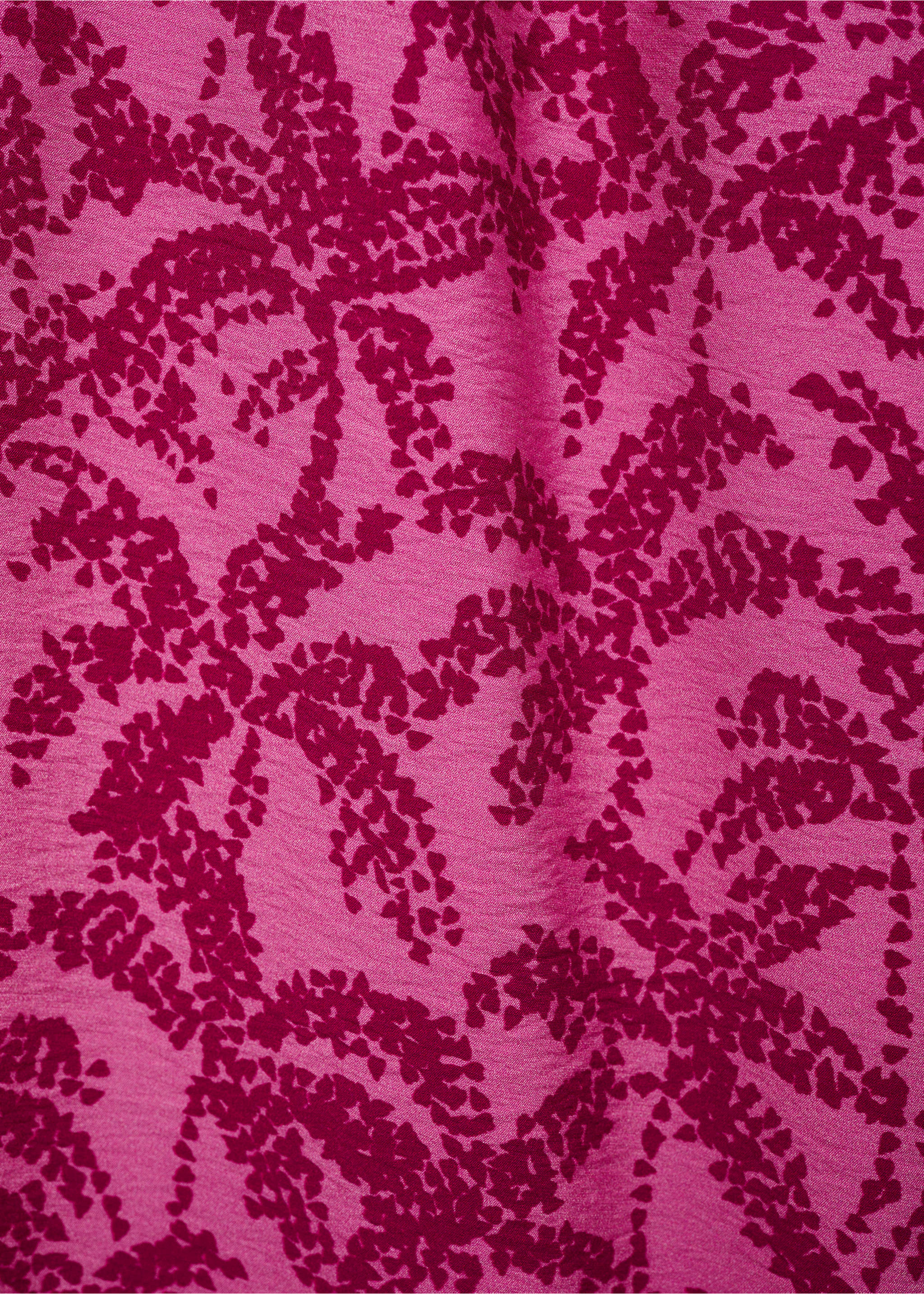 Palm tree print pants - Details of the article 0, Fuchsia. Ref: 87079219-00.