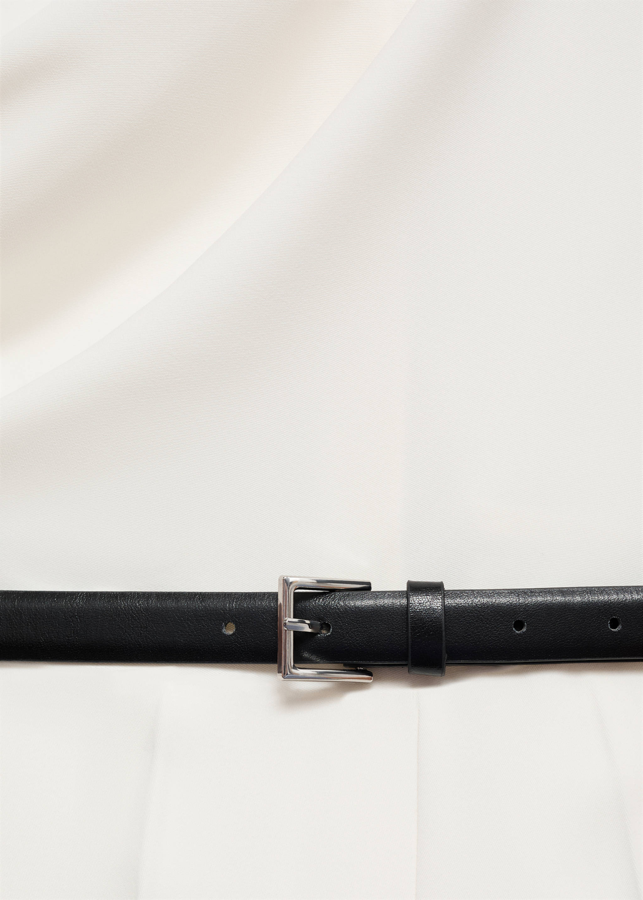 Long jumpsuit with draped neck and belt - Details of the article 8