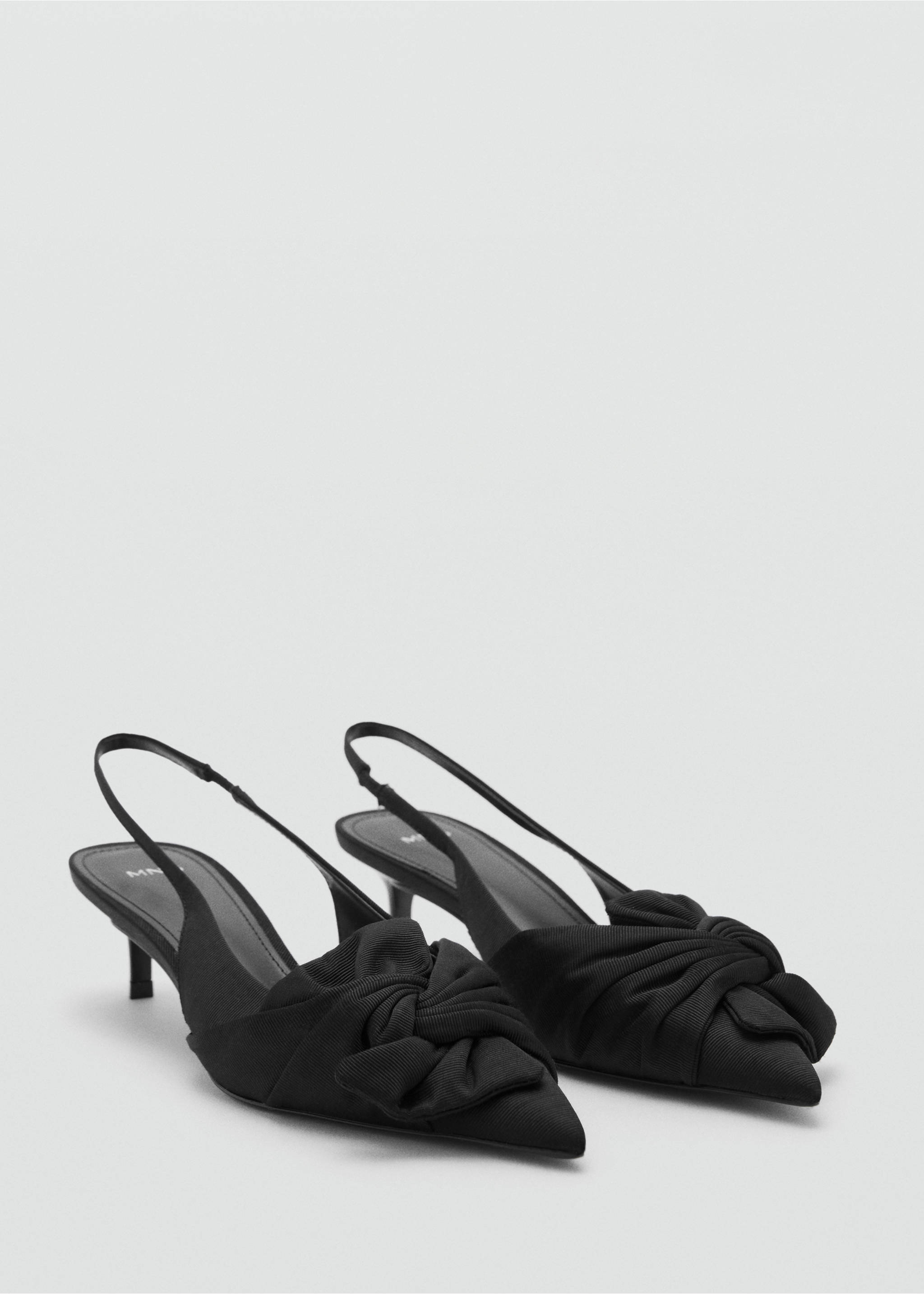 Knot heel shoes - Medium plane, Black. Ref: 87080411-00.
