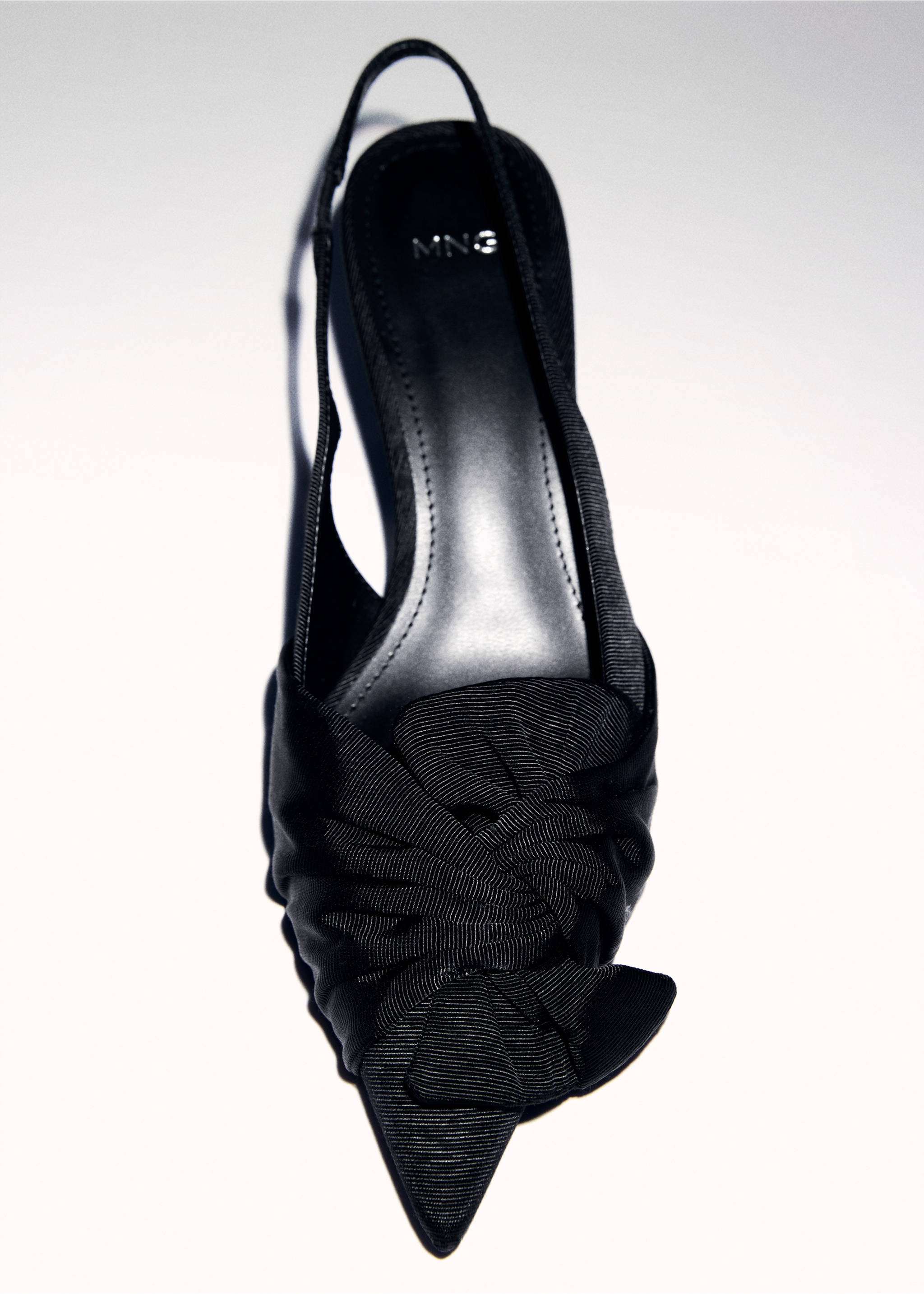 Knot heel shoes - Details of the article 5, Black. Ref: 87080411-00.