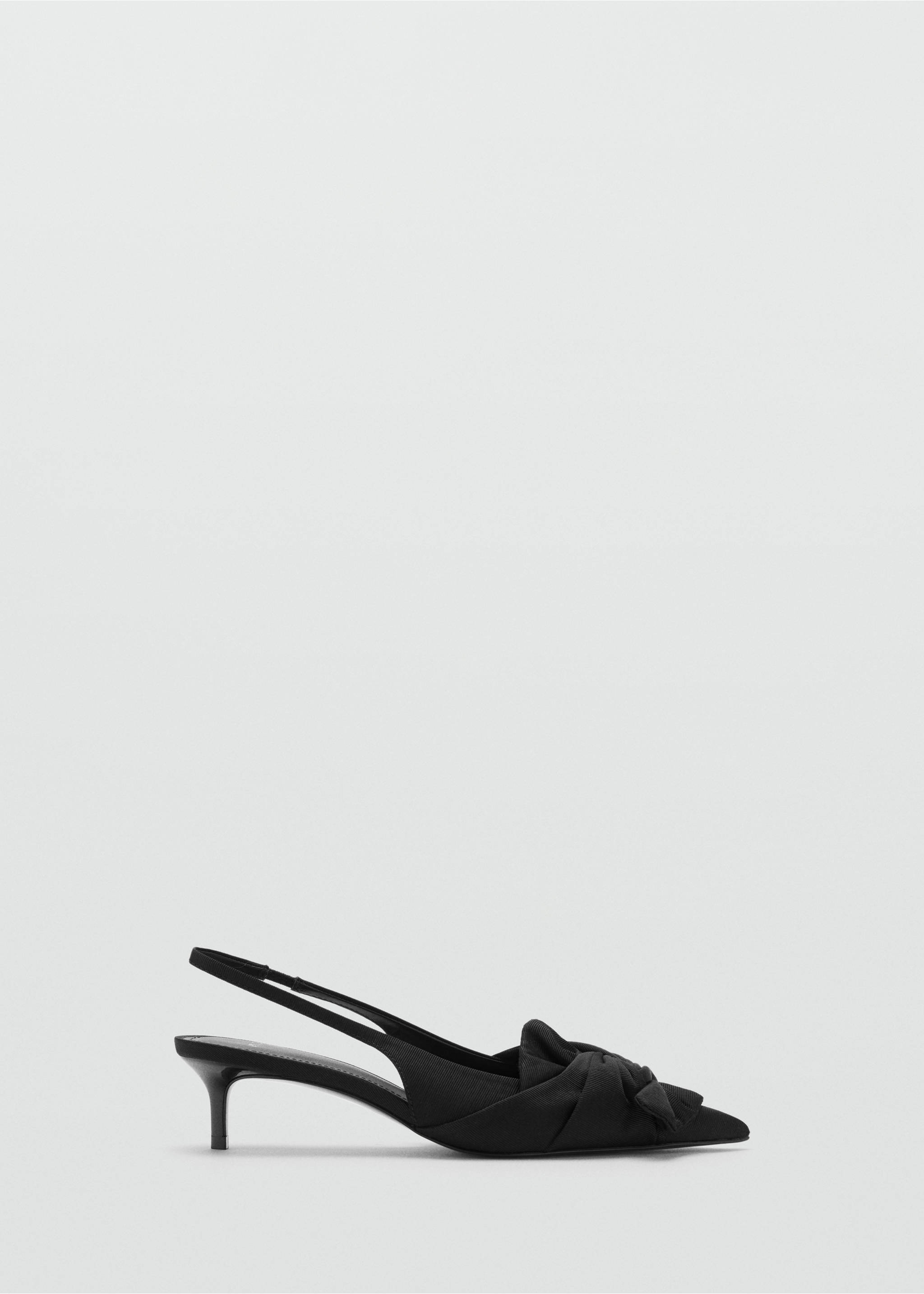 Knot heel shoes - Article without model, Black. Ref: 87080411-00.