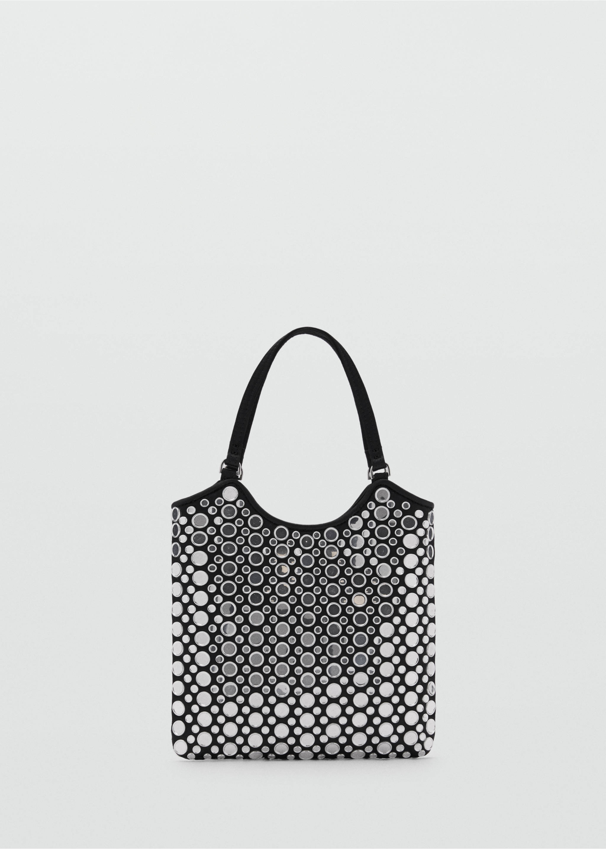 Mini sac détail miroirs - Article sans modèle, Noir. Ref: 87080412-00.