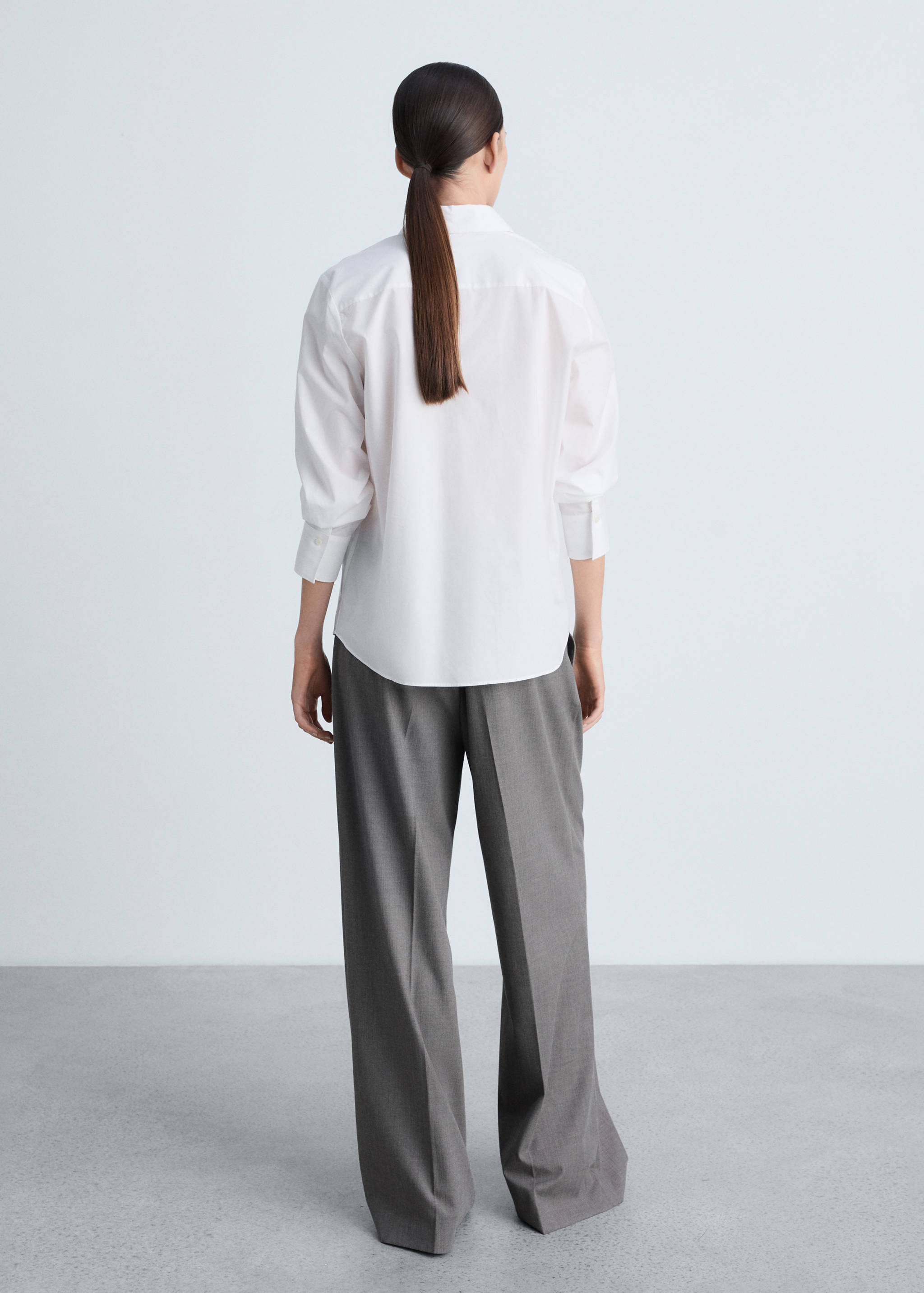 Chemise regular-fit coton et Lyocell mélangés - Verso de l’article