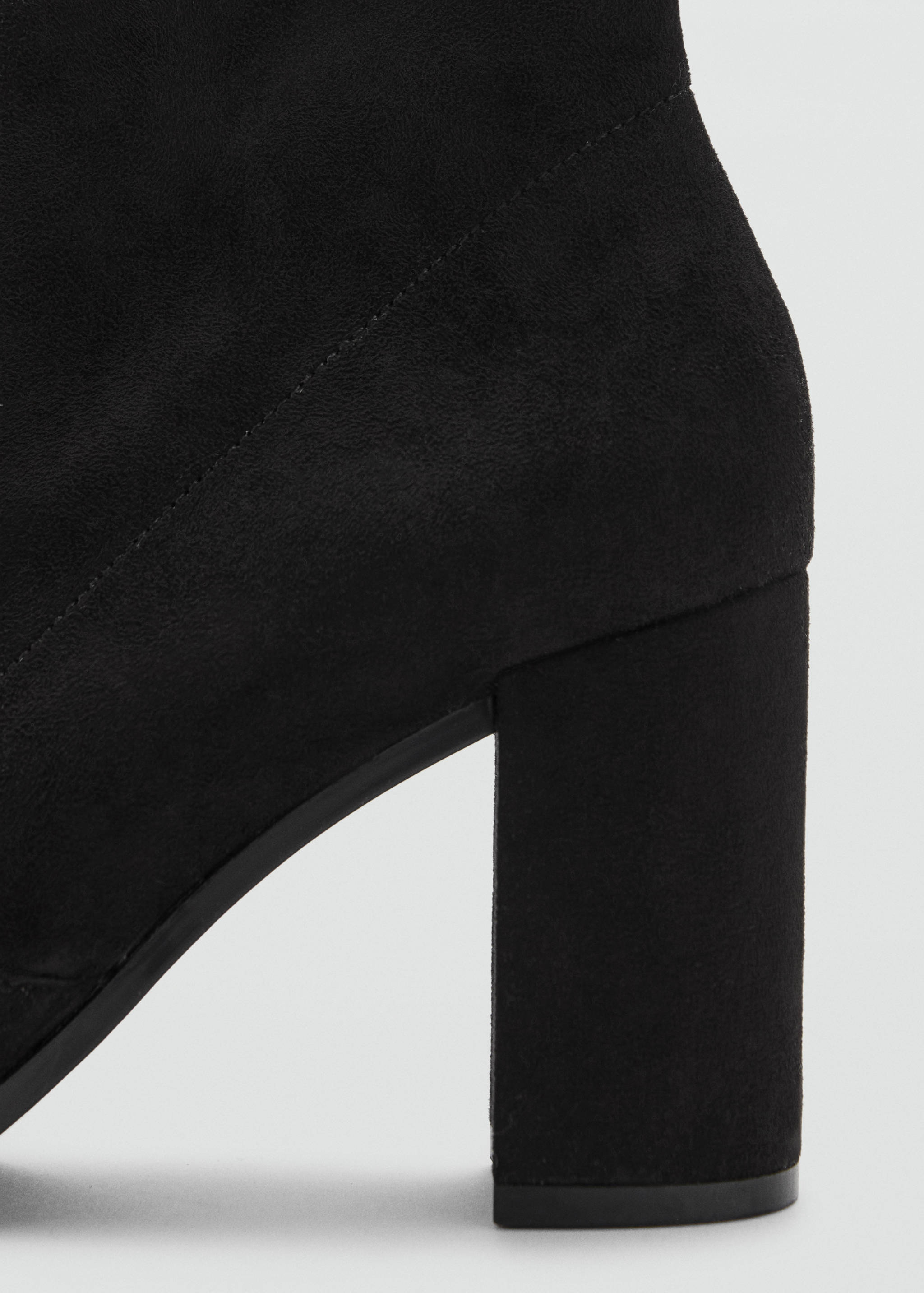 Suede block-heel ankle boots - Details of the article 1
