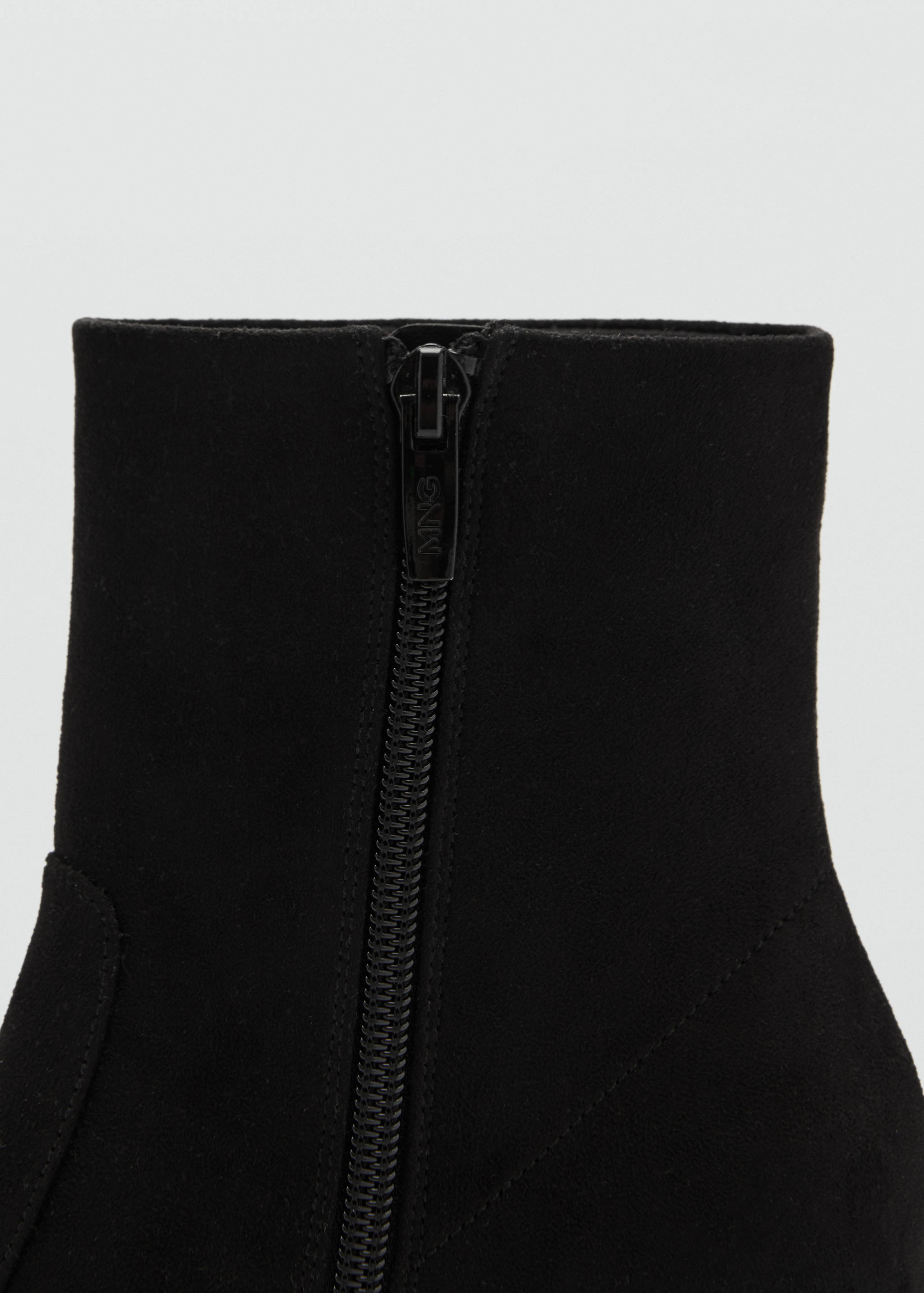 Suede block-heel ankle boots - Details of the article 2