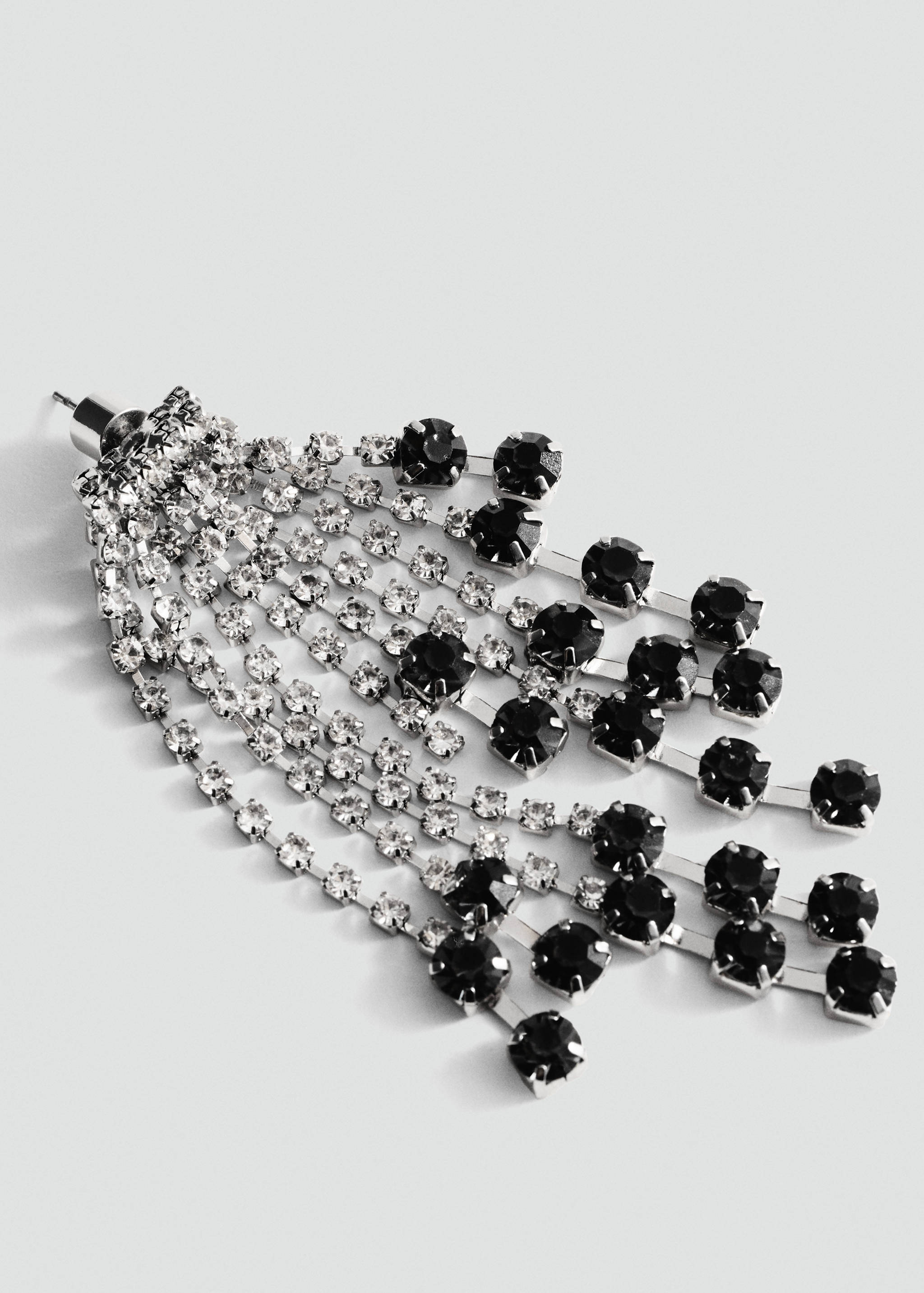 Pendientes cascada cristales facetados - Plano medio