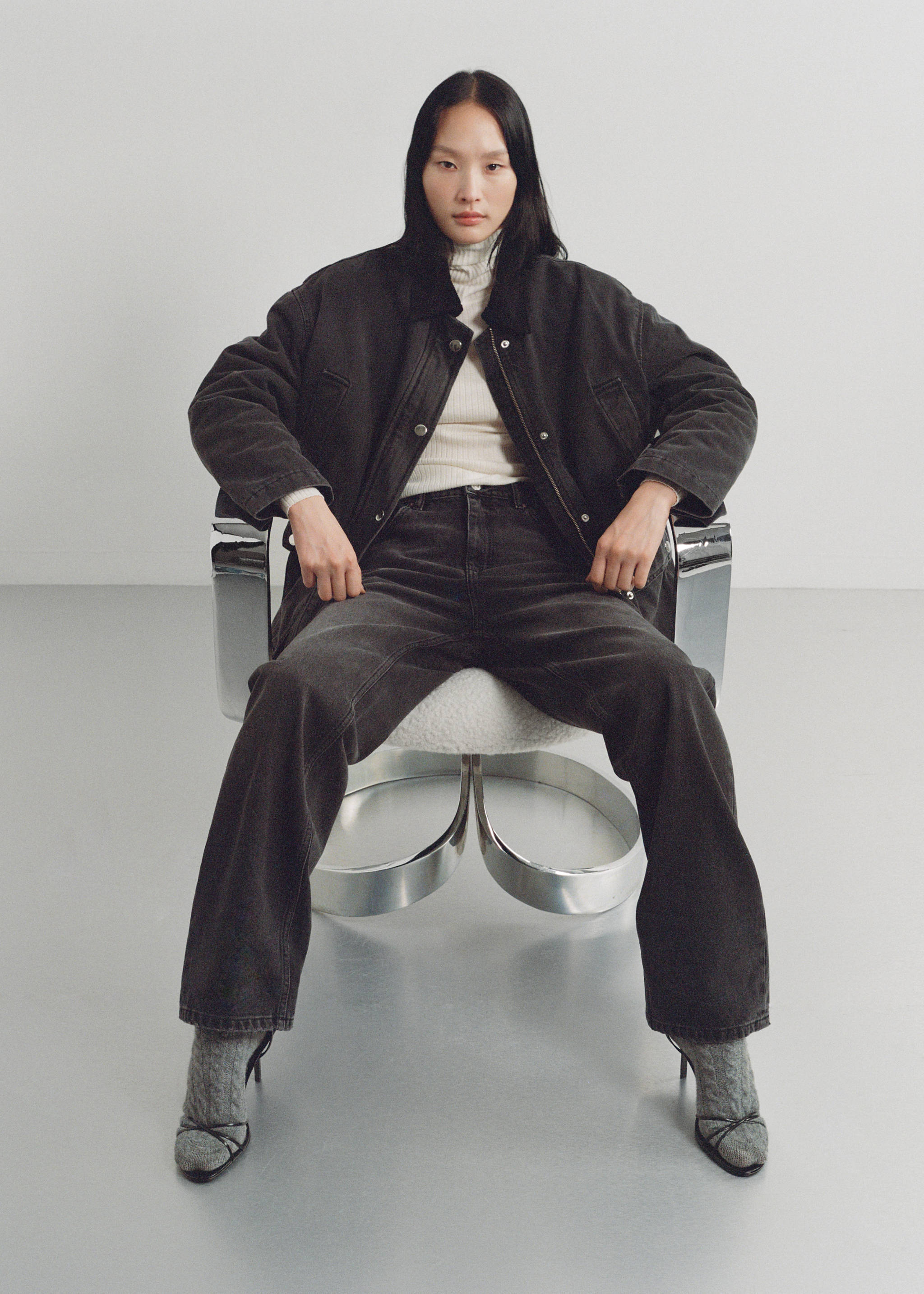 Jacket with corduroy collar pockets - Details of the article 7