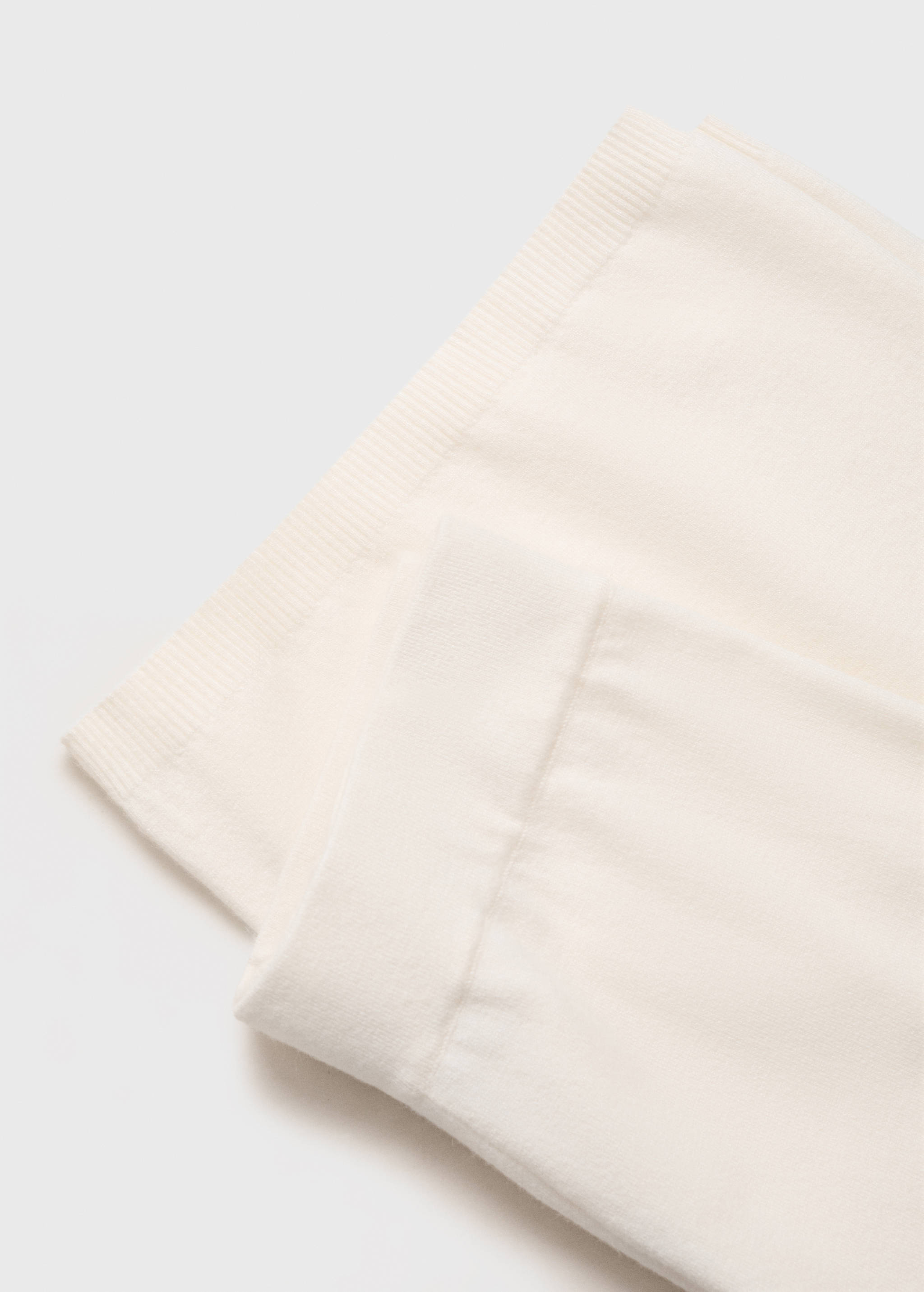 Fine-knit wide leg trousers - Details of the article 0