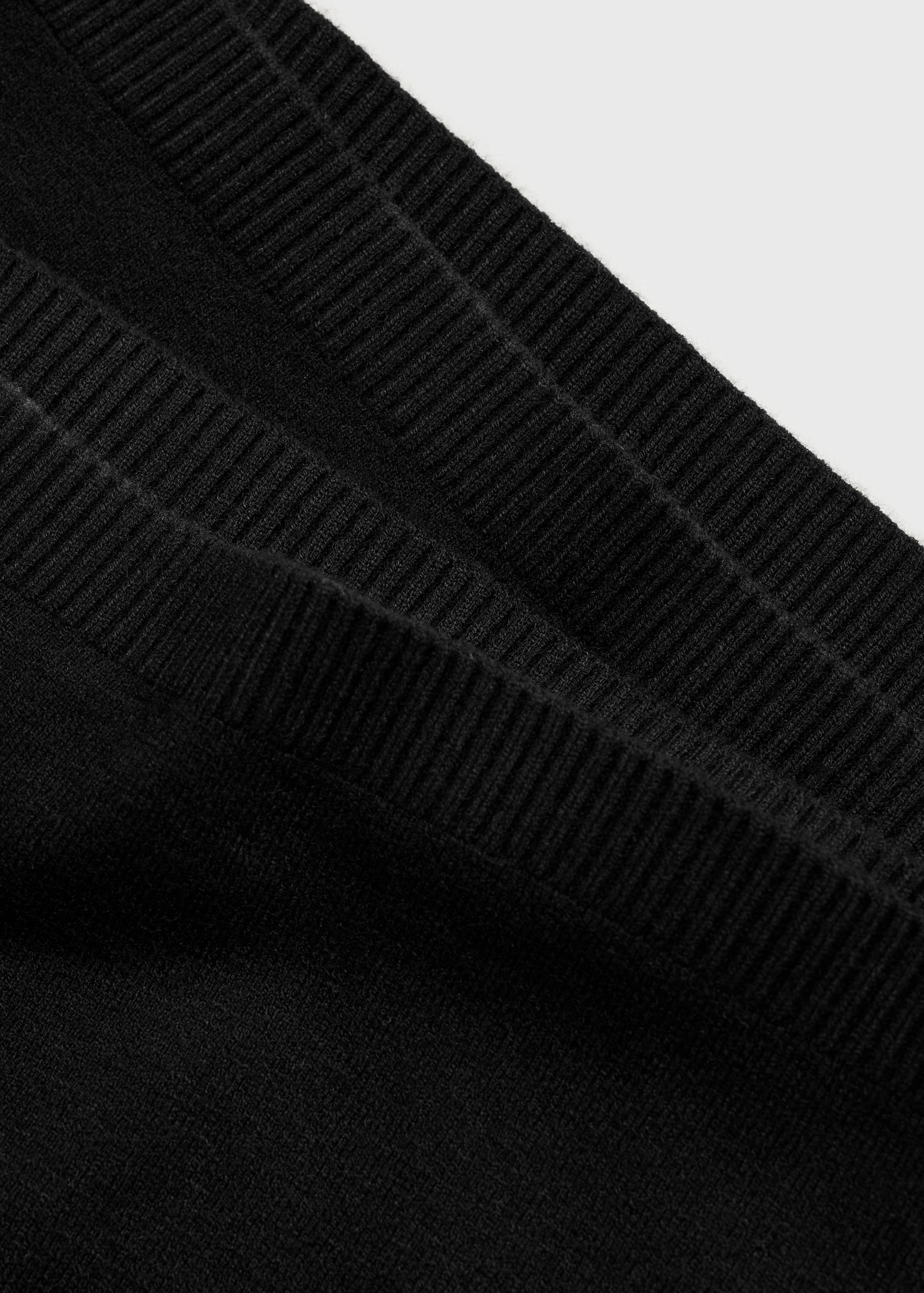 Fine-knit wide leg trousers - Details of the article 0