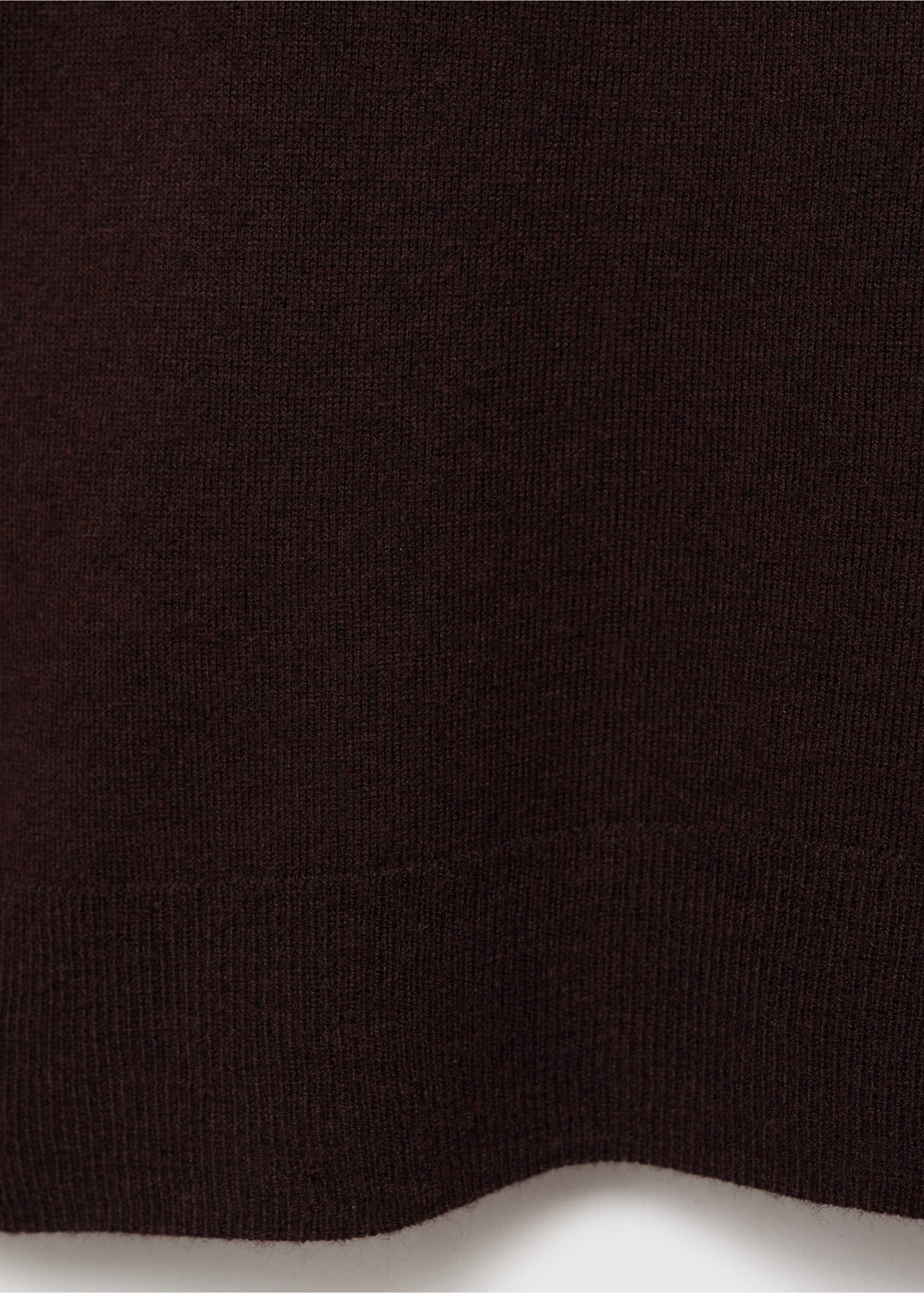 Wool-blend round-neck sweater - Details of the article 0, Chocolate. Ref: 87080432-00.