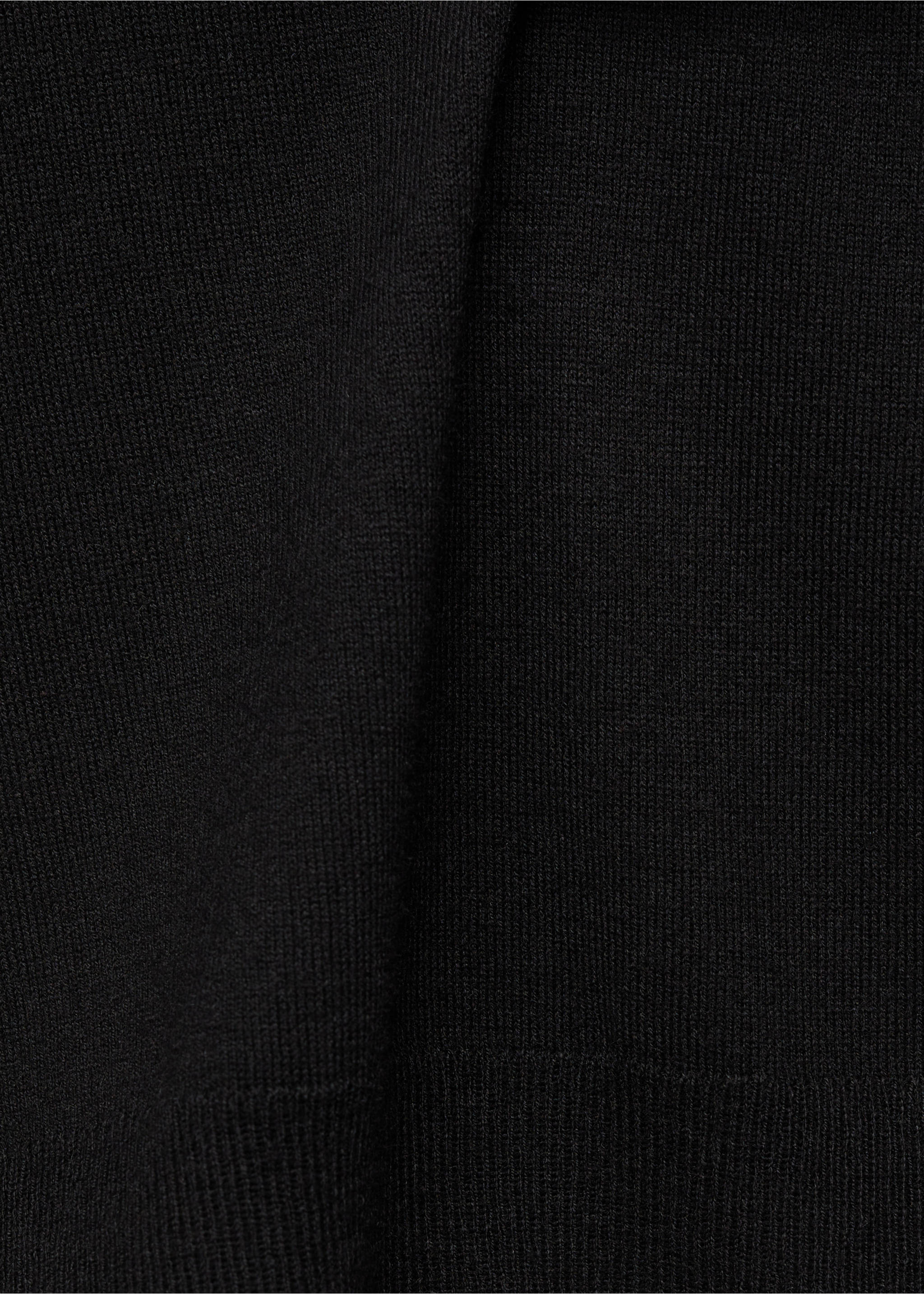 Wool-blend round-neck sweater - Details of the article 0, Black. Ref: 87080432-00.