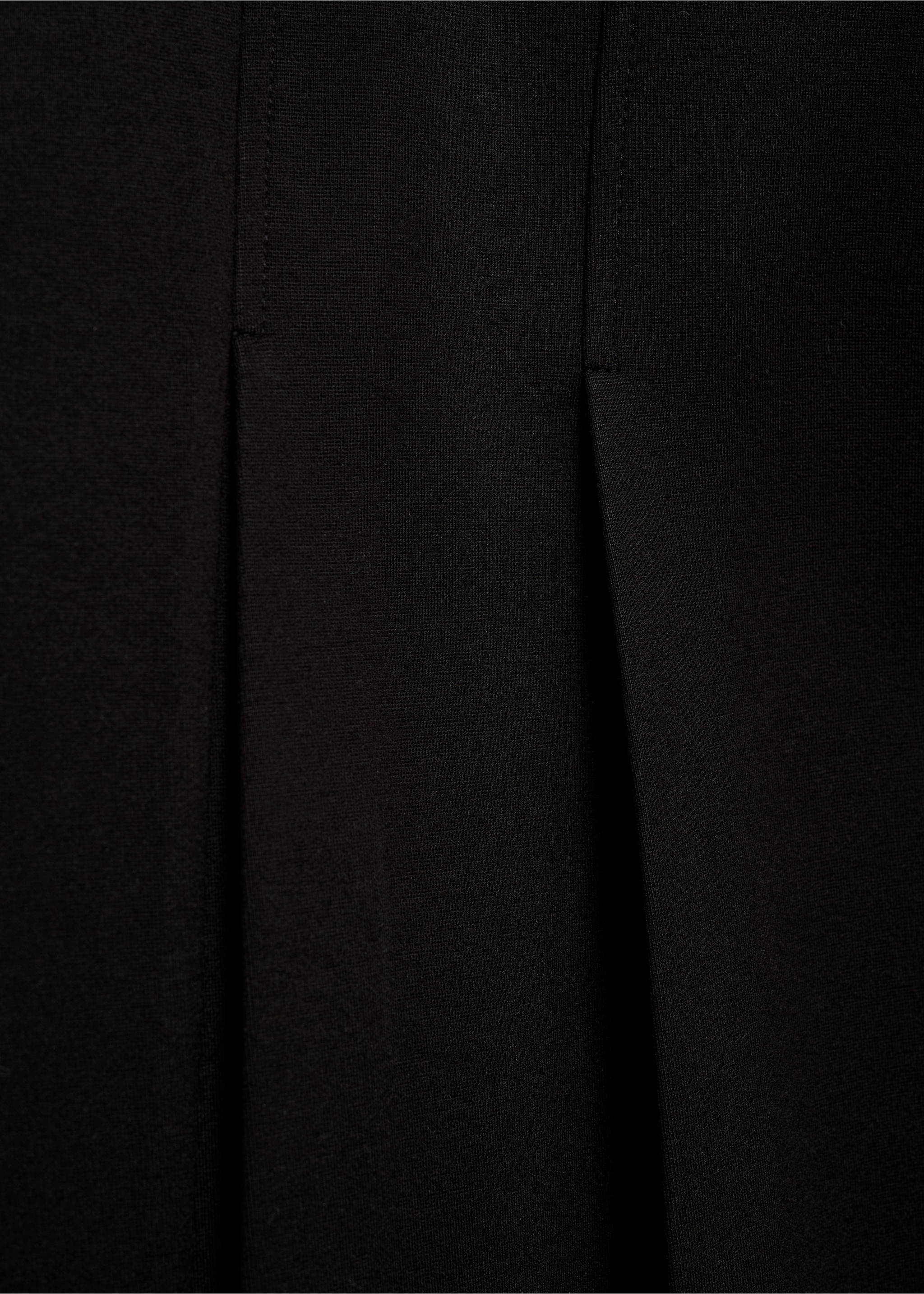 Φούστα μίνι πιέτες - Λεπτομέρεια του προϊόντος 8, Μαύρο. Ref: 87080435-00.