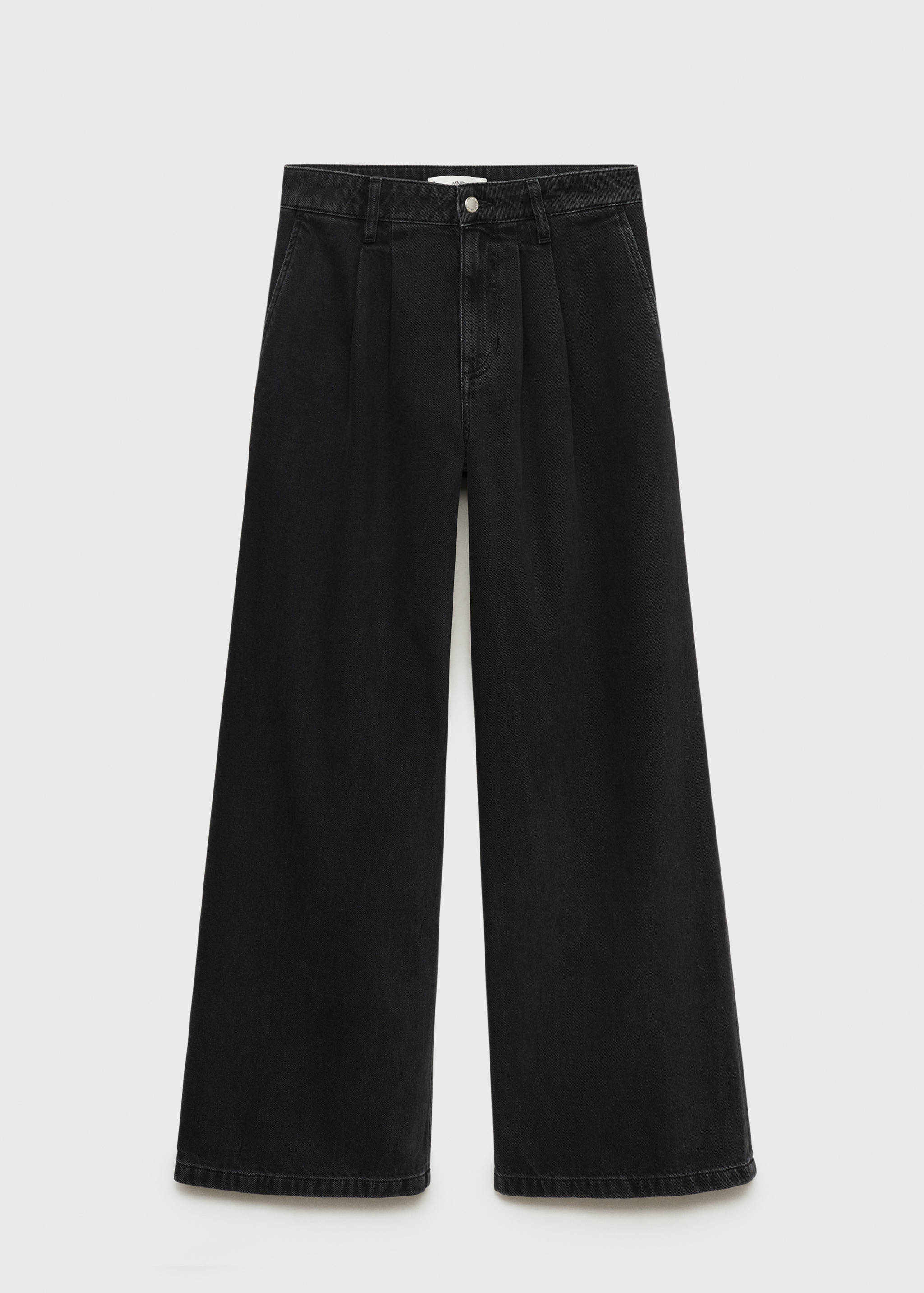 Wide leg pleated jeans - Article without model