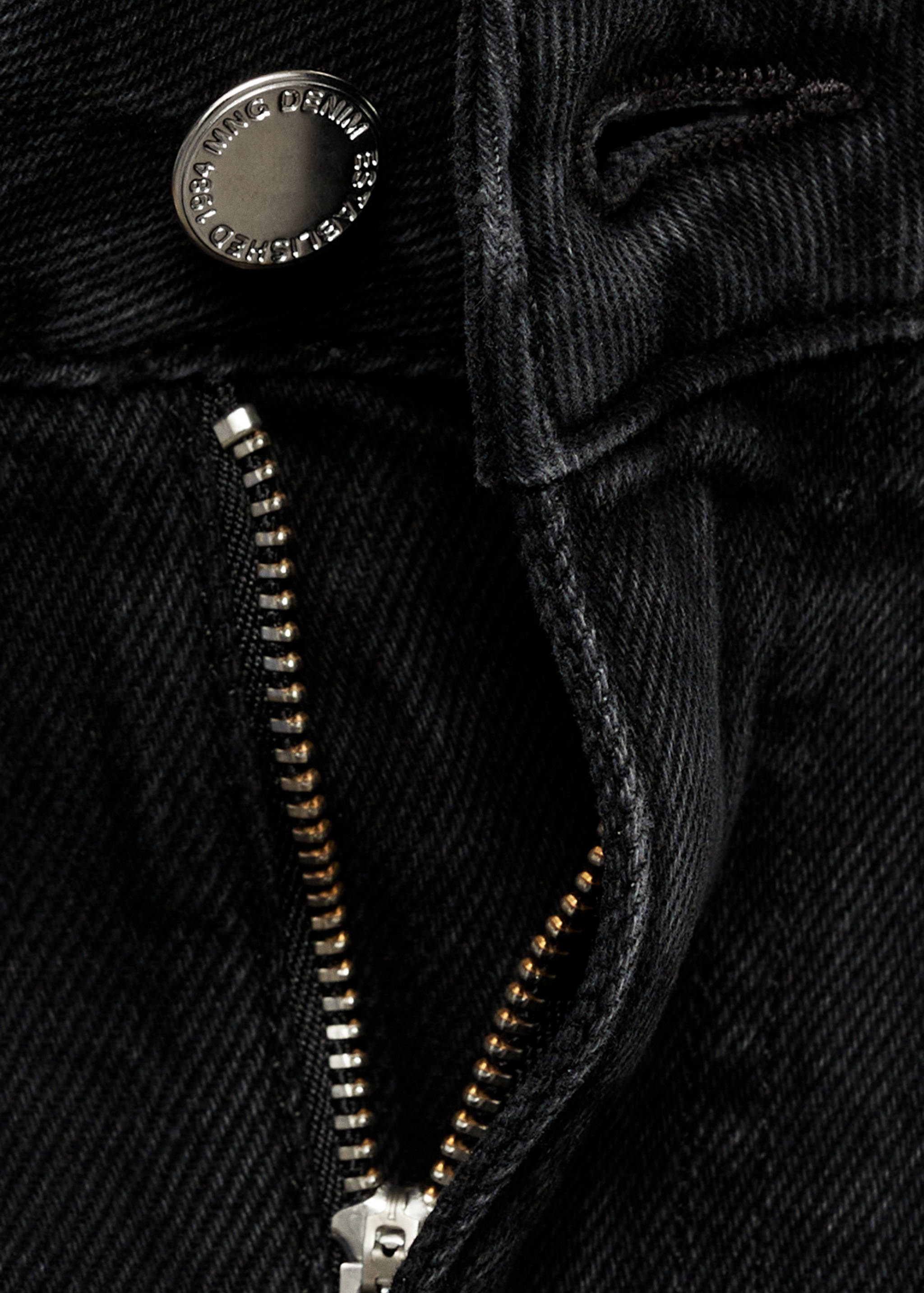 Wide leg pleated jeans - Details of the article 8