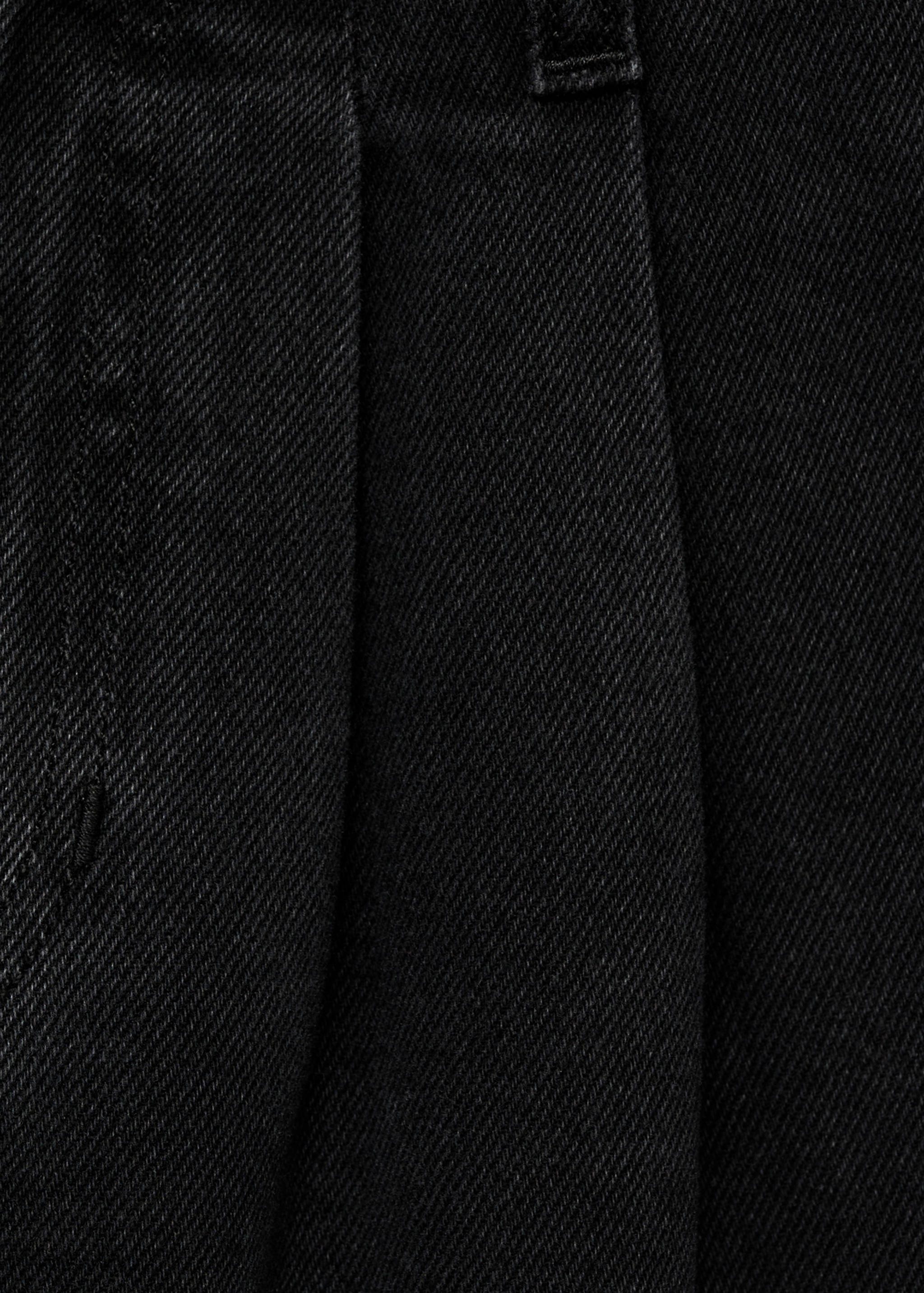 Wide leg pleated jeans - Details of the article 0