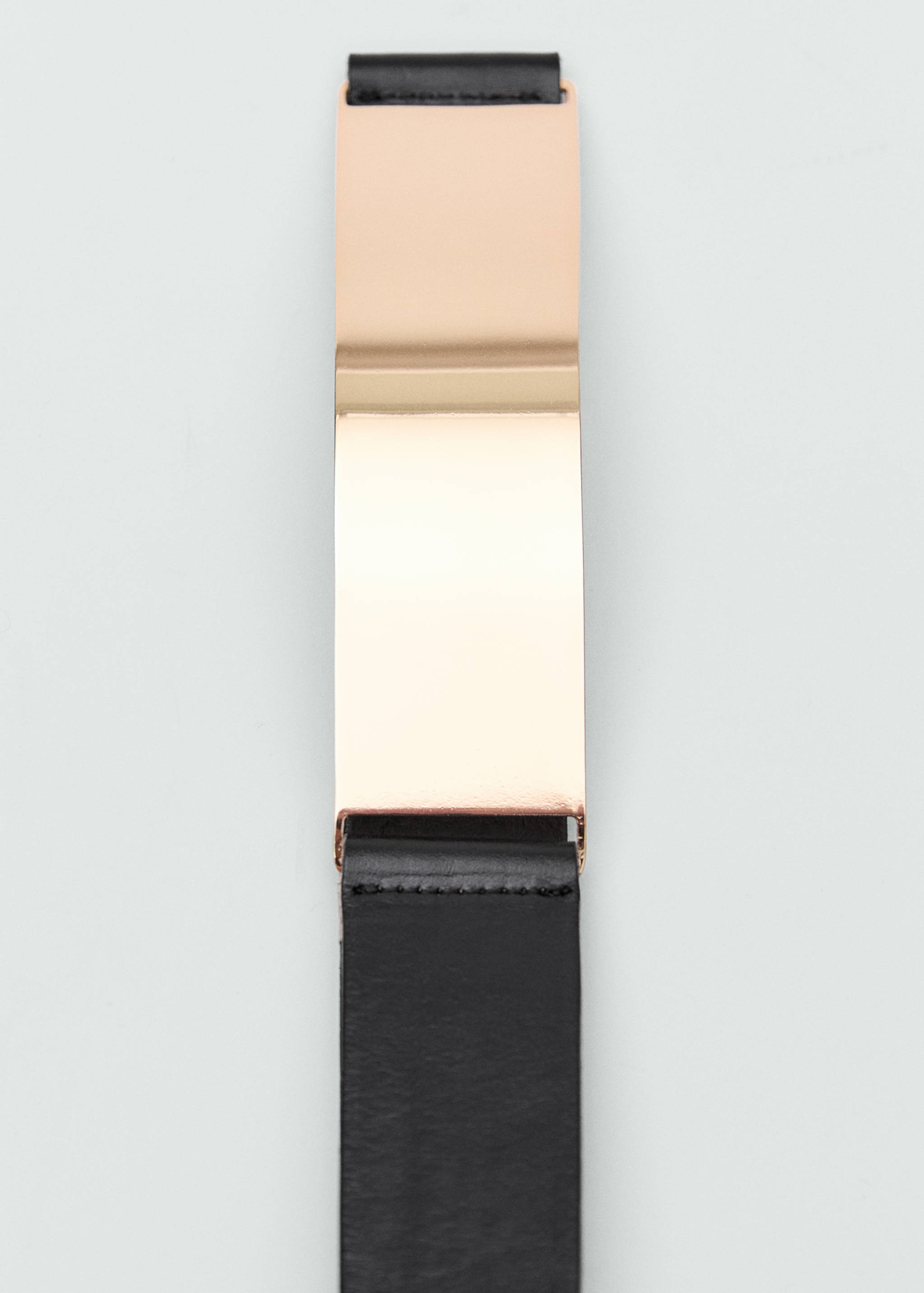 Maxi-Ledergürtel mit Metallic-Detail - Detail des Artikels 1