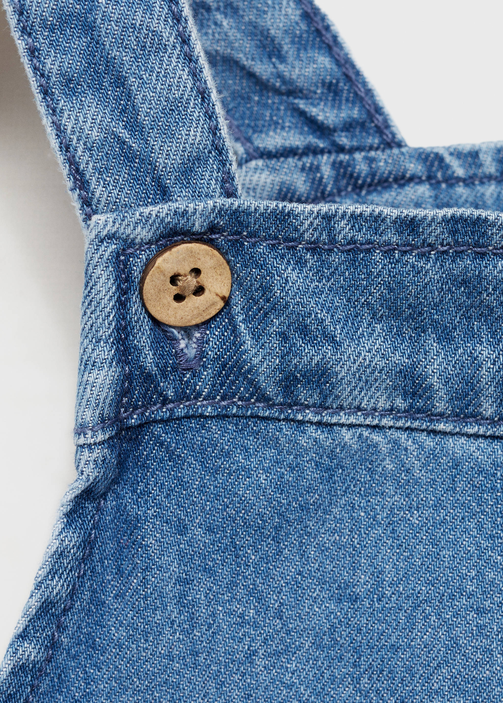 Long denim dungarees - Details of the article 8