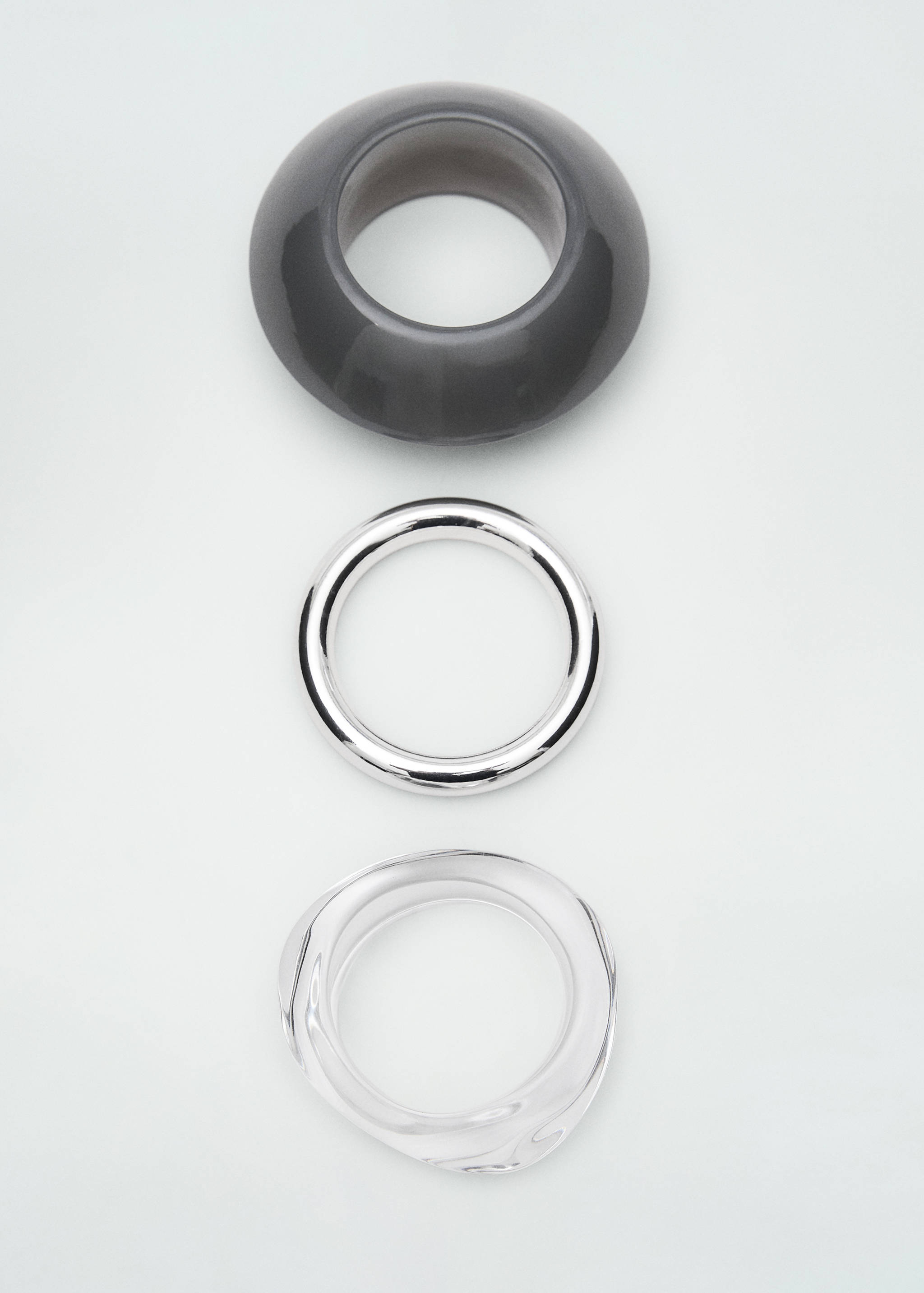 Pack of 3 combined resin bracelets - Article without model