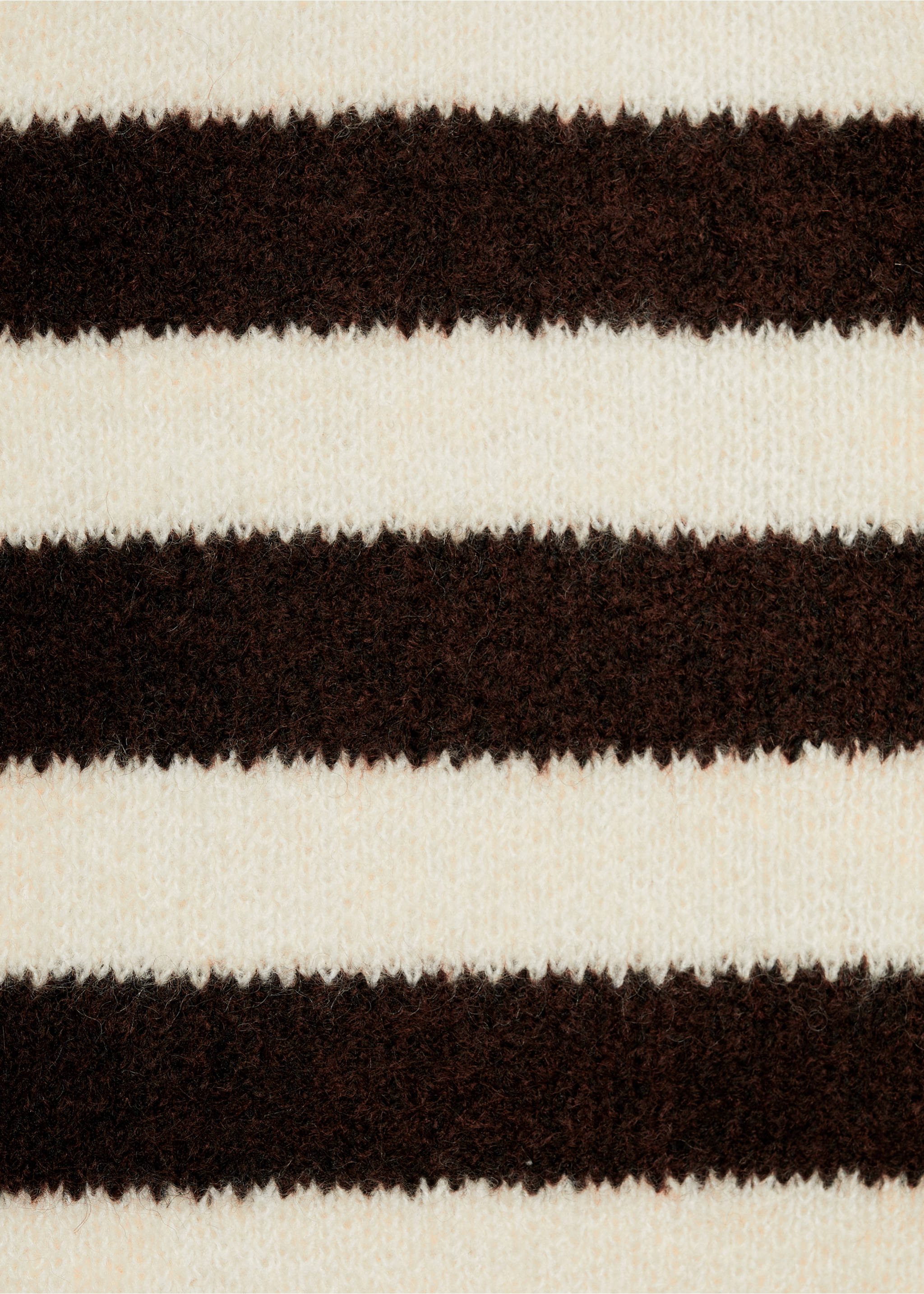 Striped cardigan with buttons - Details of the article 0, Ecru. Ref: 87080451-00.