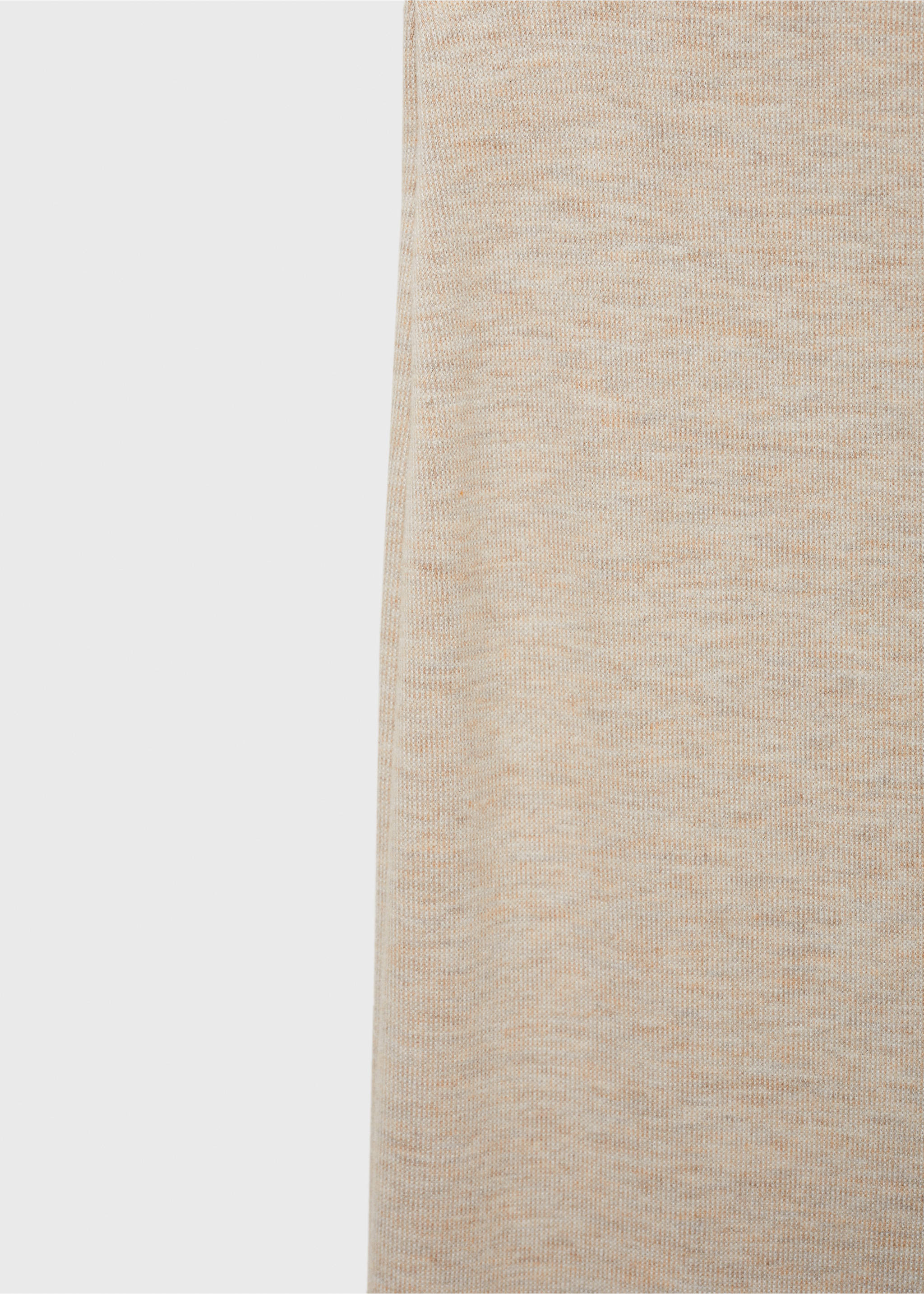 Pantalon large maille fine - Détail de l'article 8, Beige. Ref: 87080456-00.