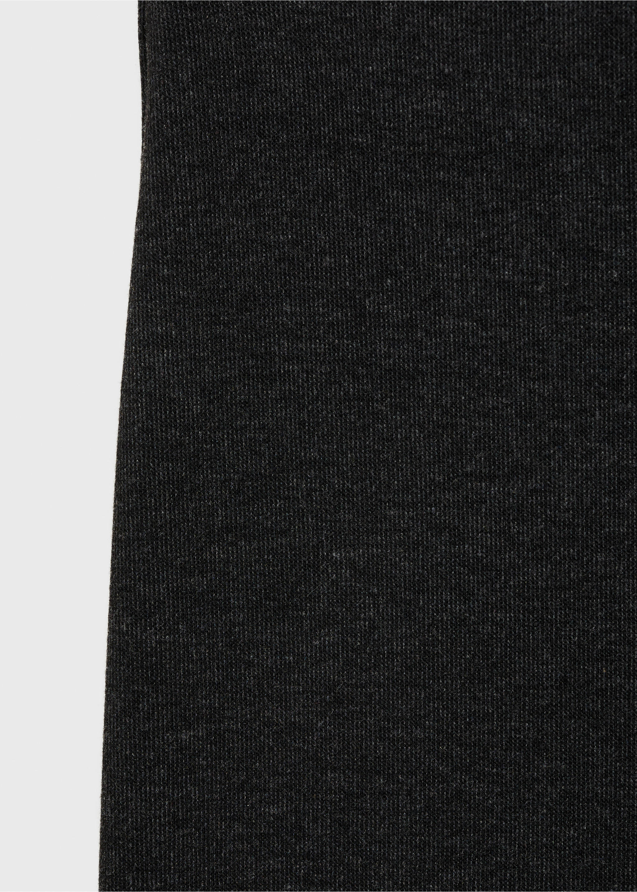 Fine-knit wide leg trousers - Details of the article 8, Dark Heather Grey. Ref: 87080456-00.