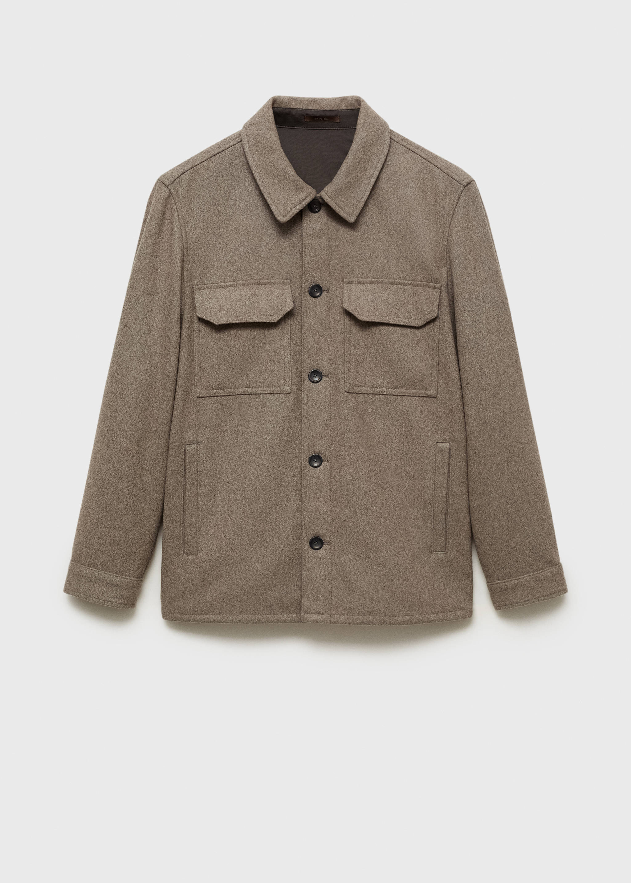 Overshirt aus Flanell-Woll-Gemisch - Artikel ohne Model