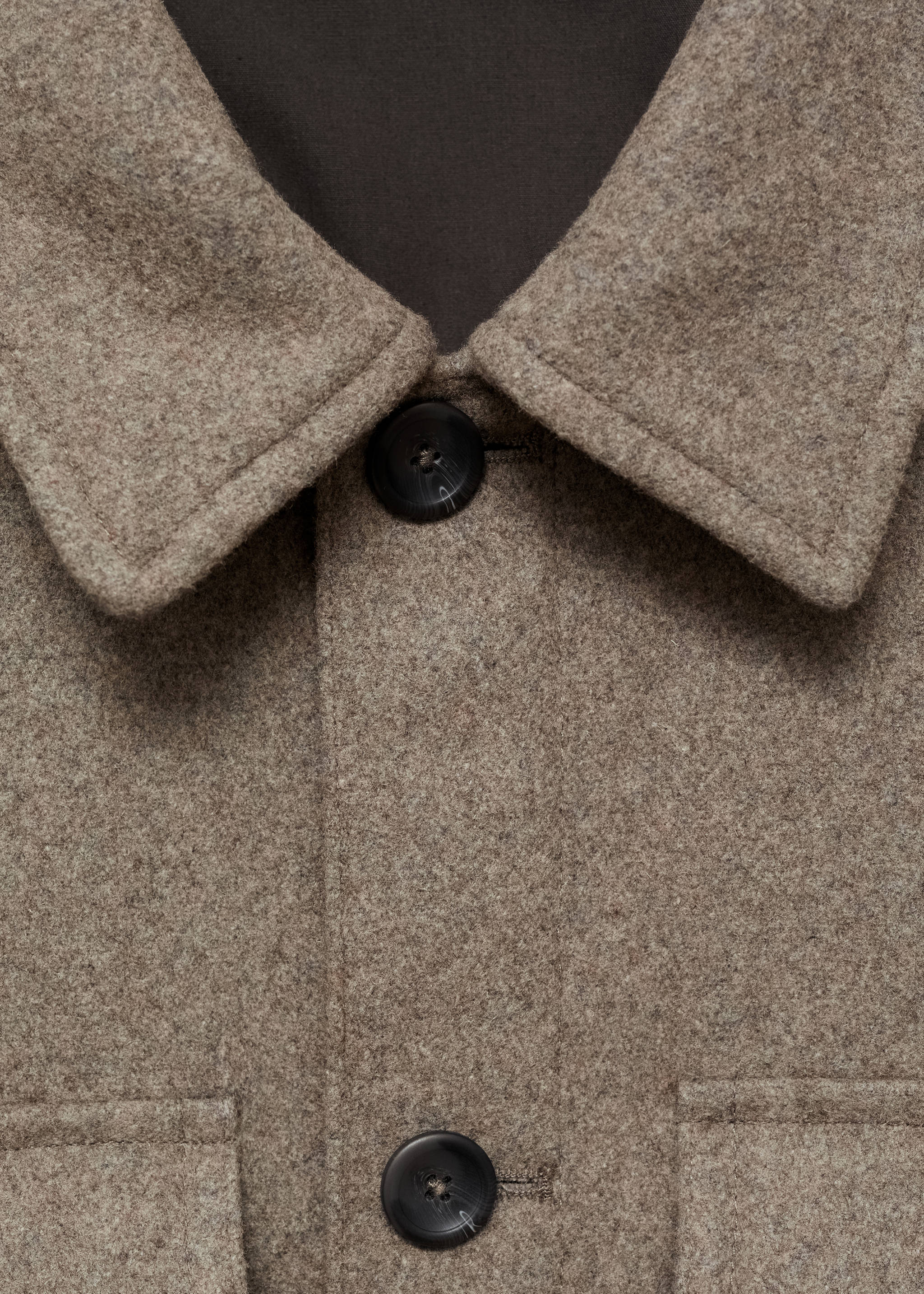Overshirt aus Flanell-Woll-Gemisch - Detail des Artikels 8
