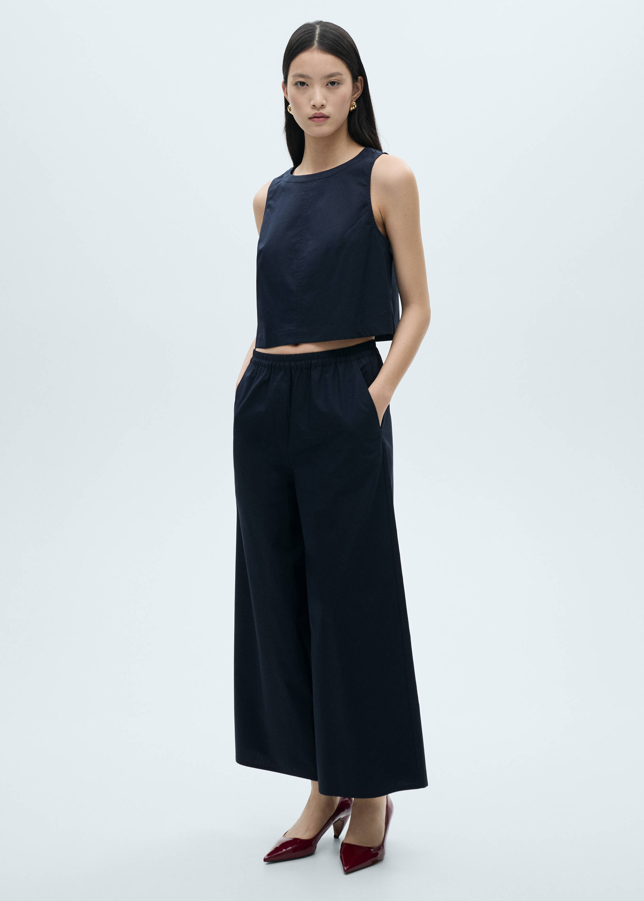 Cotton crop top - General plane