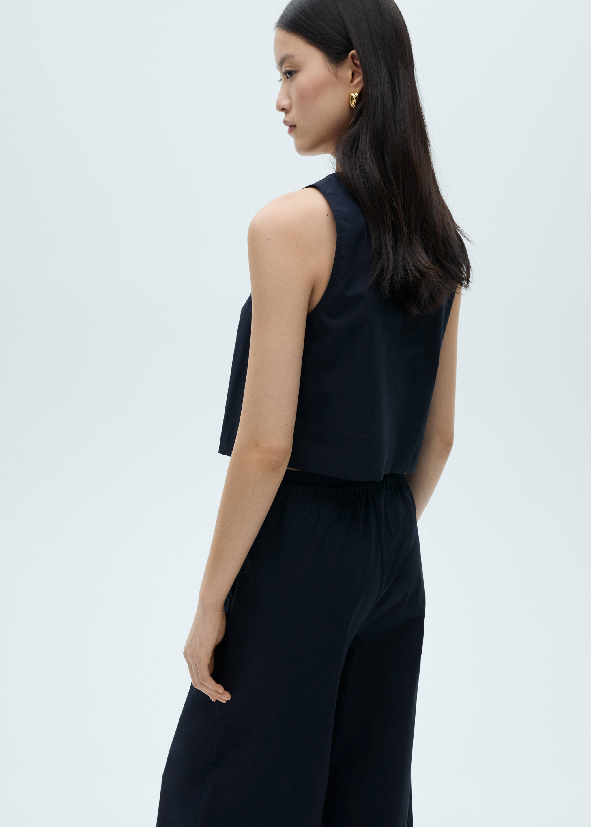 Cotton crop top - Reverse of the article