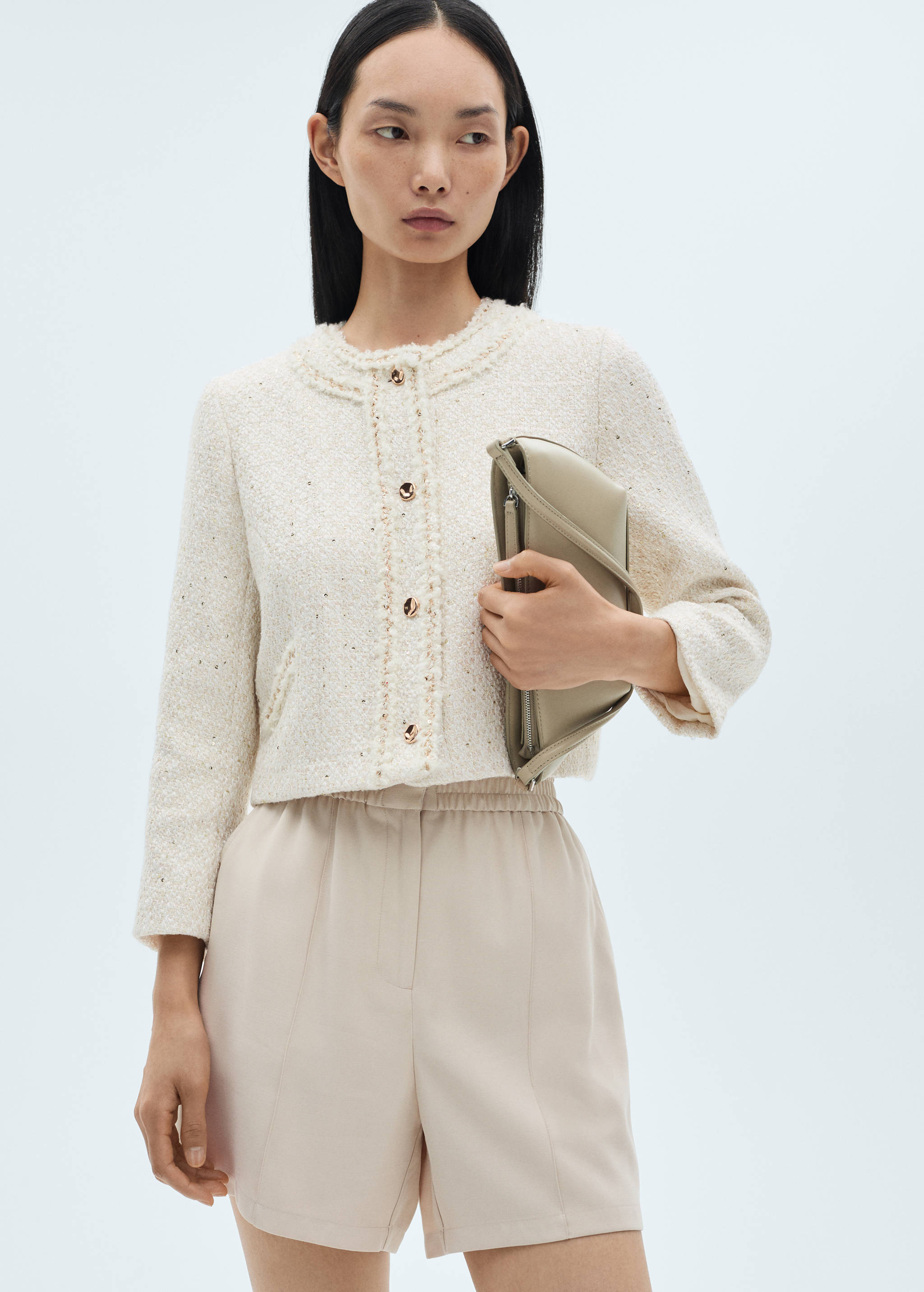 Elastic waist shorts - Details of the article 1