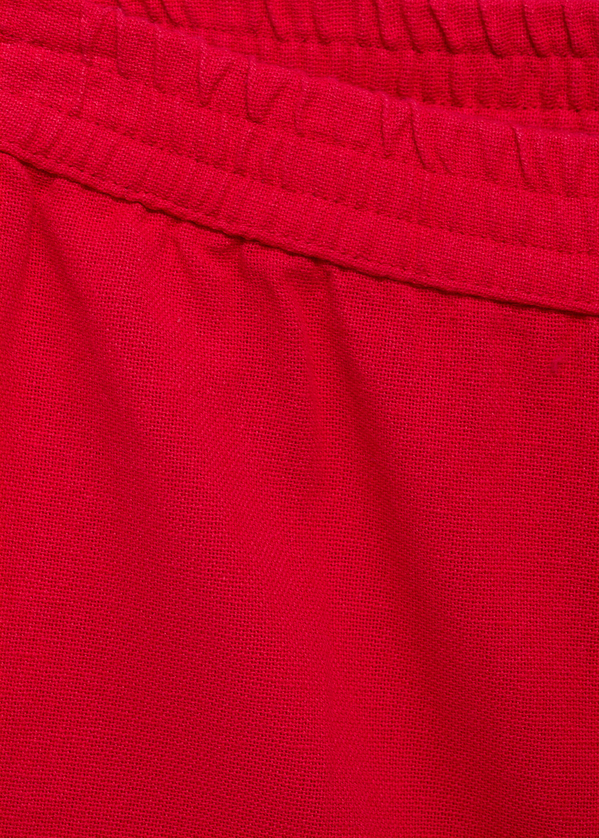 Cotton shorts with contrasting trim - Details of the article 0