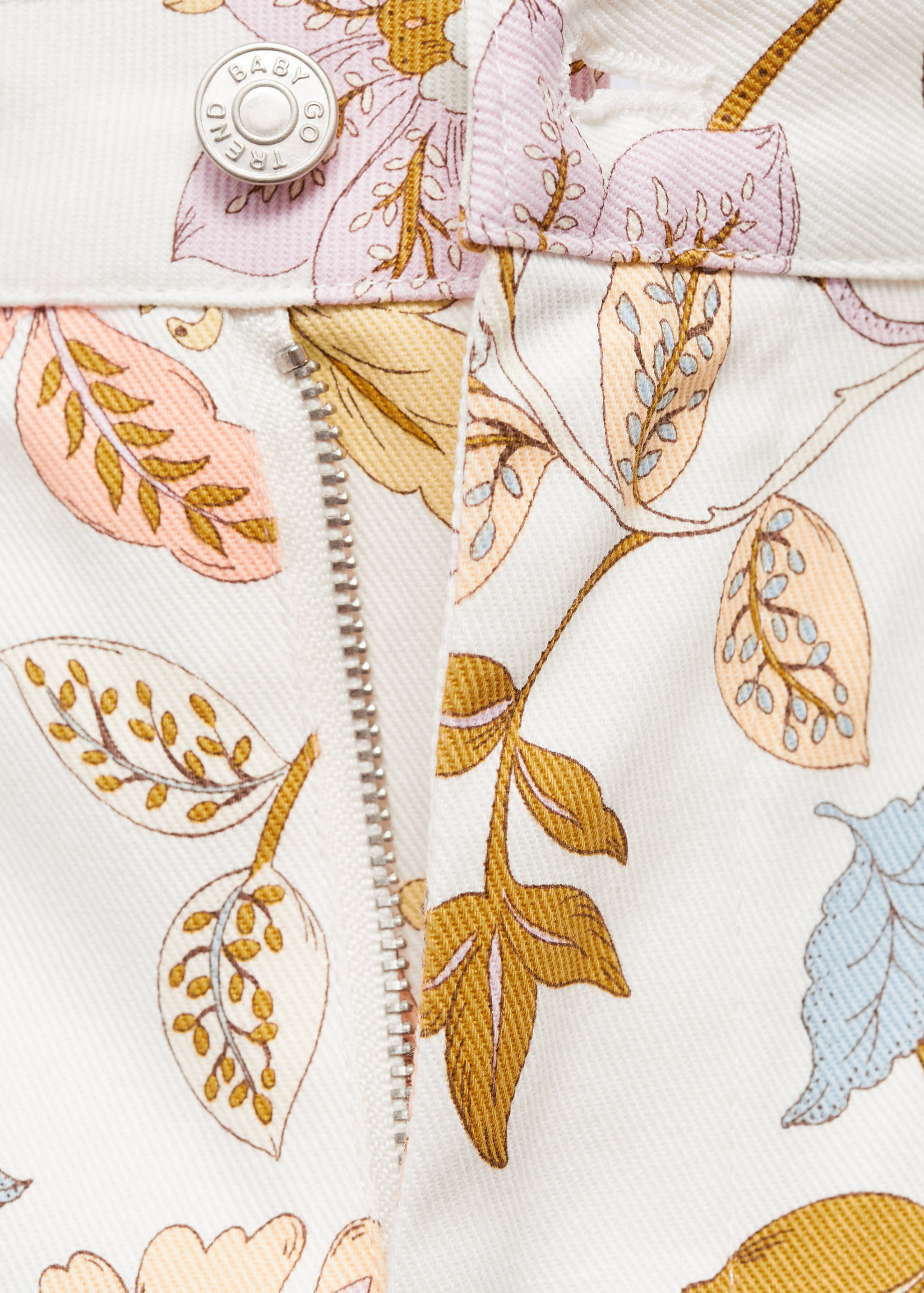 Floral print straight pants - Details of the article 8