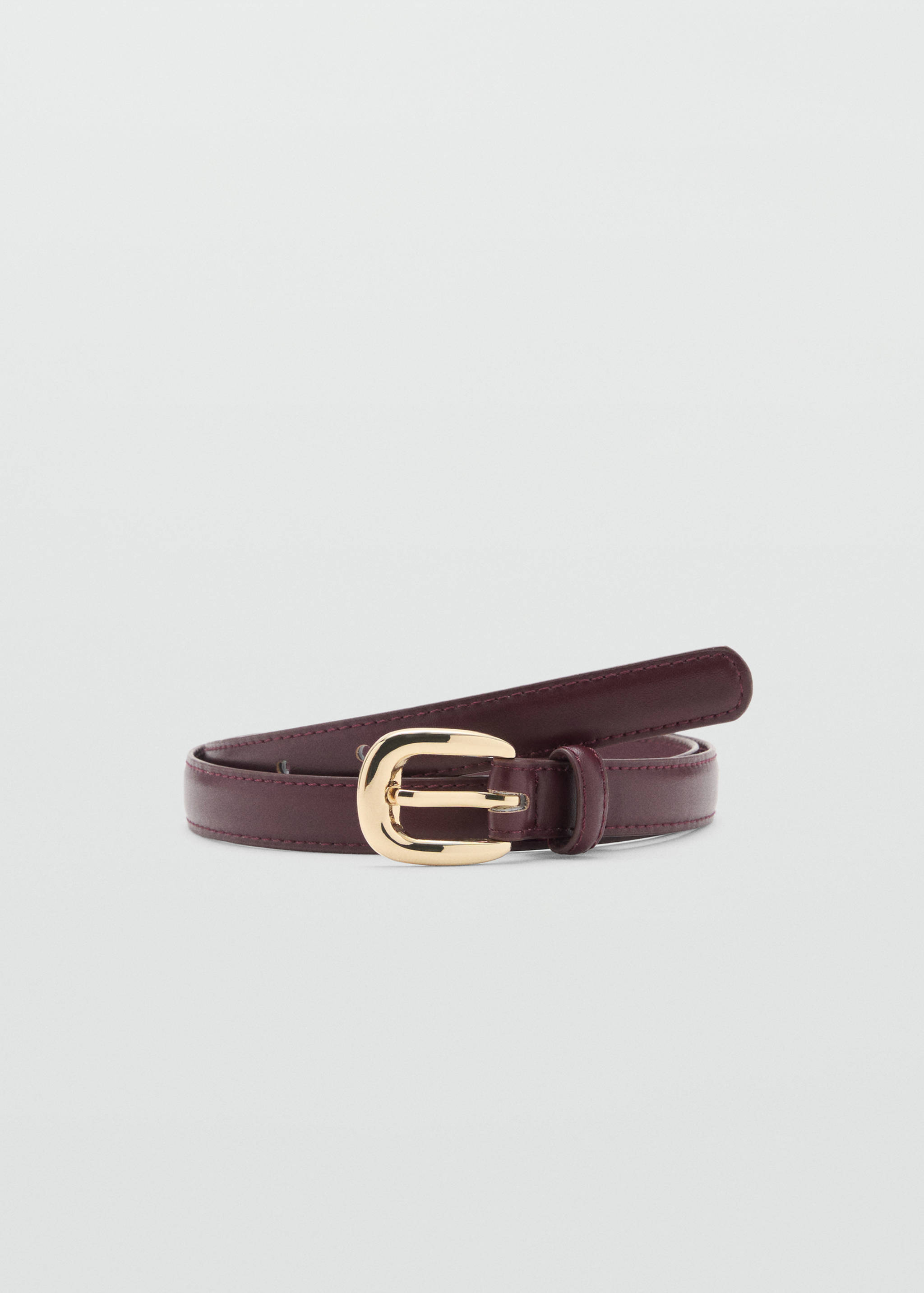 Skinny faux-leather belt - Article without model