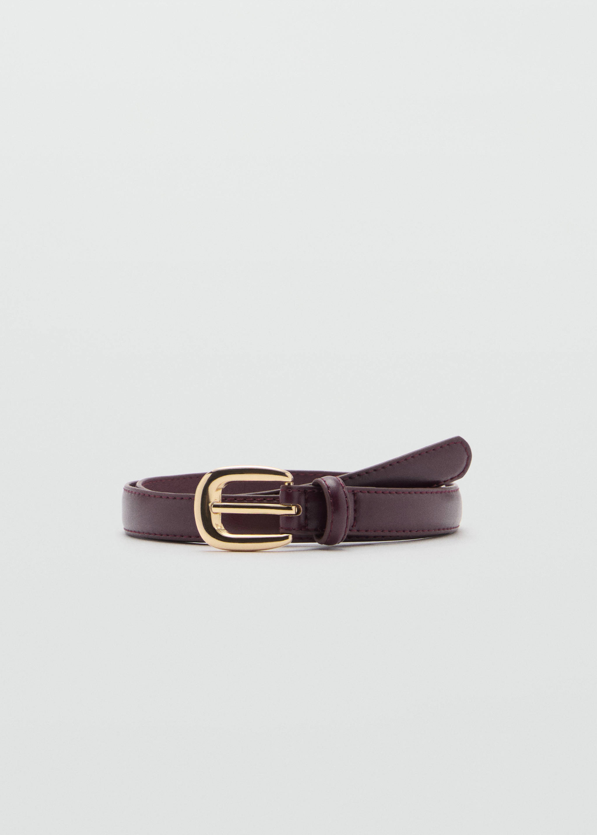 Skinny faux-leather belt - Article without model