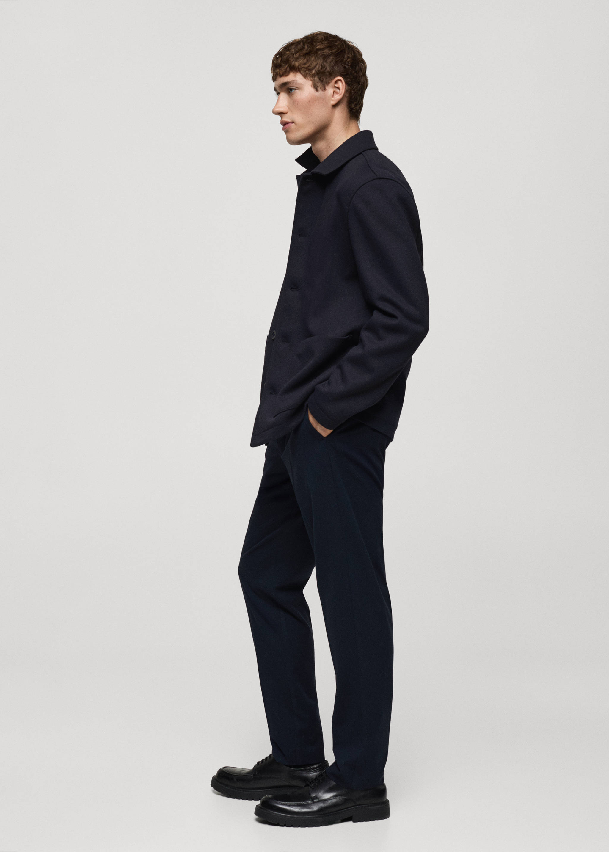 Regular-fit overshirt with pocket - Details of the article 2