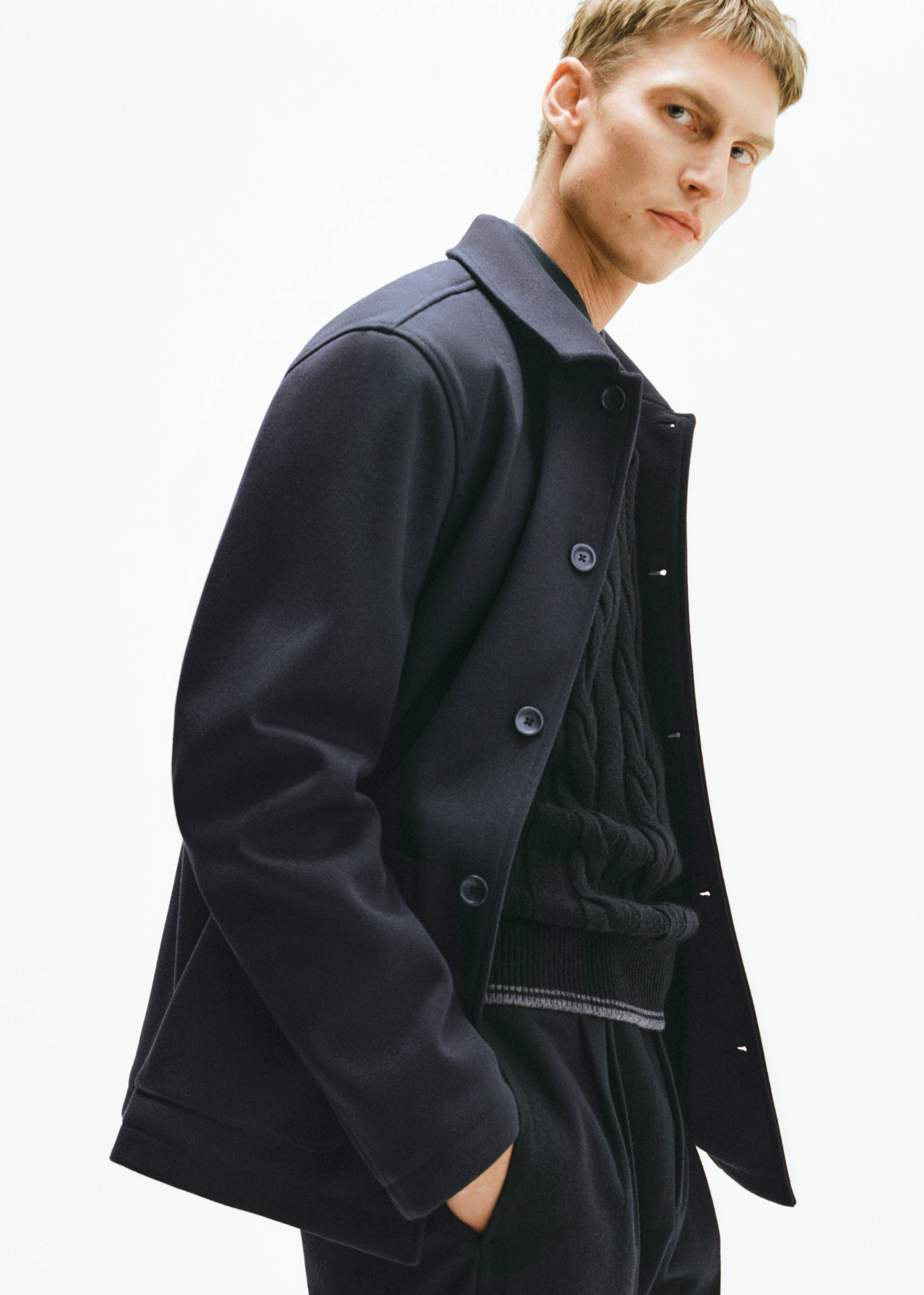 Regular-fit overshirt with pocket - Details of the article 3