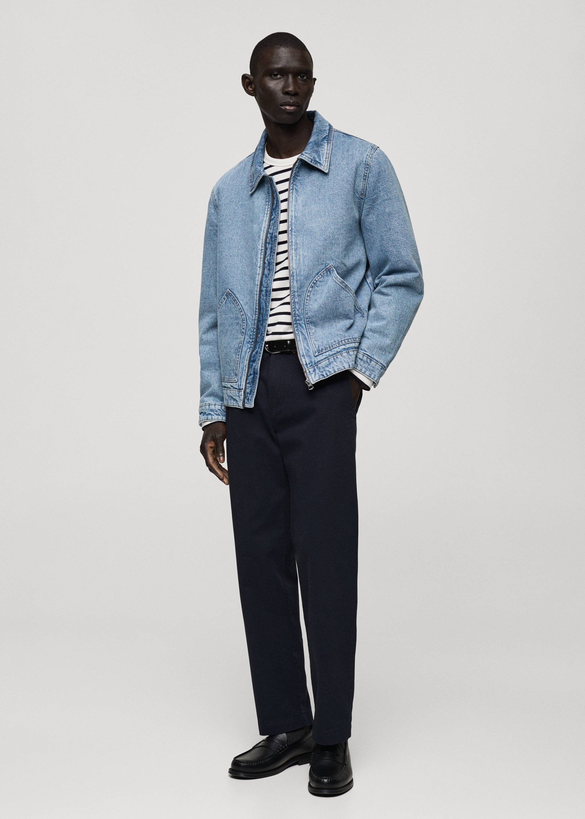 Blouson en jean matelassé - Plan général