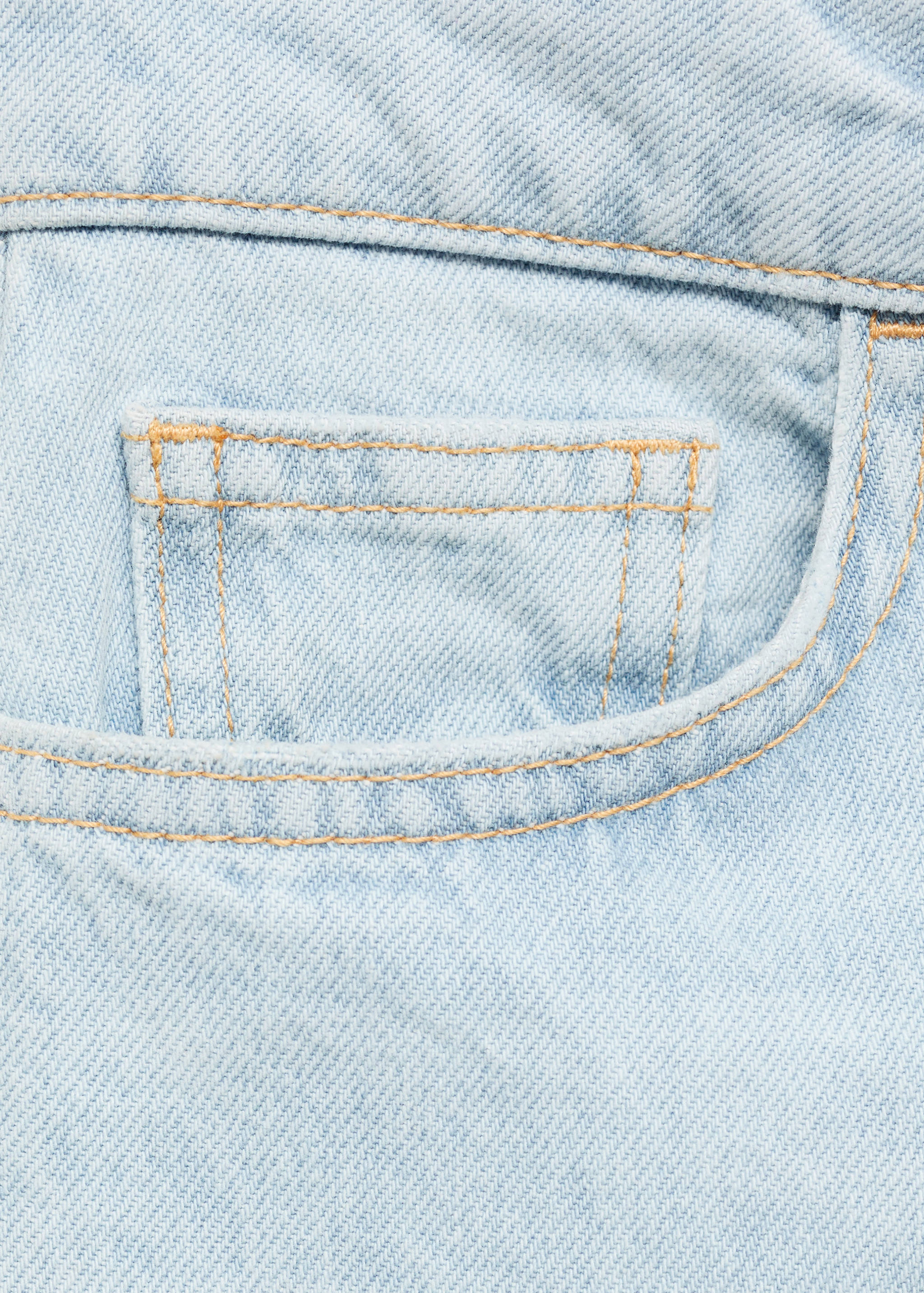 Short en jean taille haute coupe mom - Détail de l'article 8