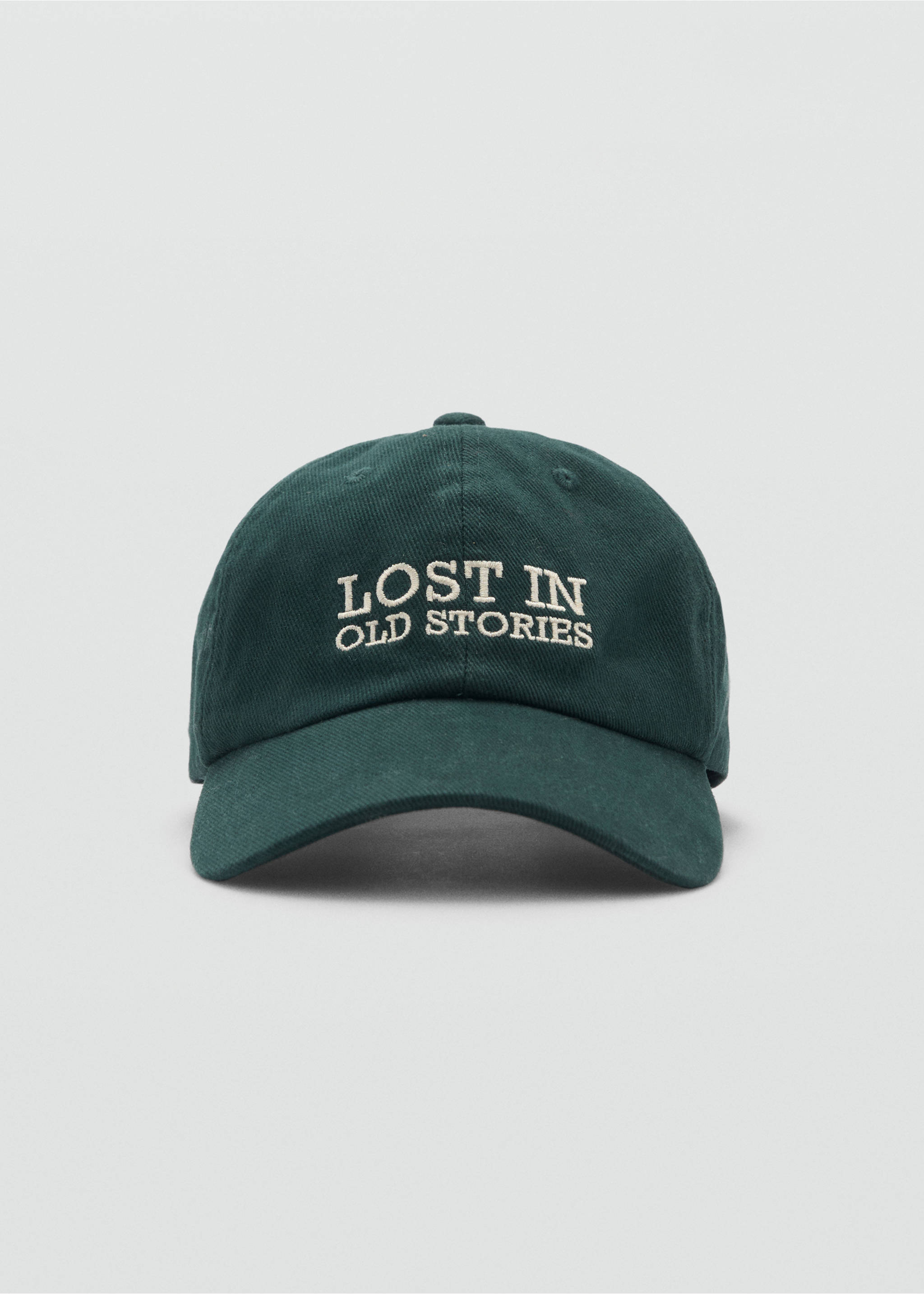 Embroidered canvas cap - Medium plane, Khaki. Ref: 87080602-00.