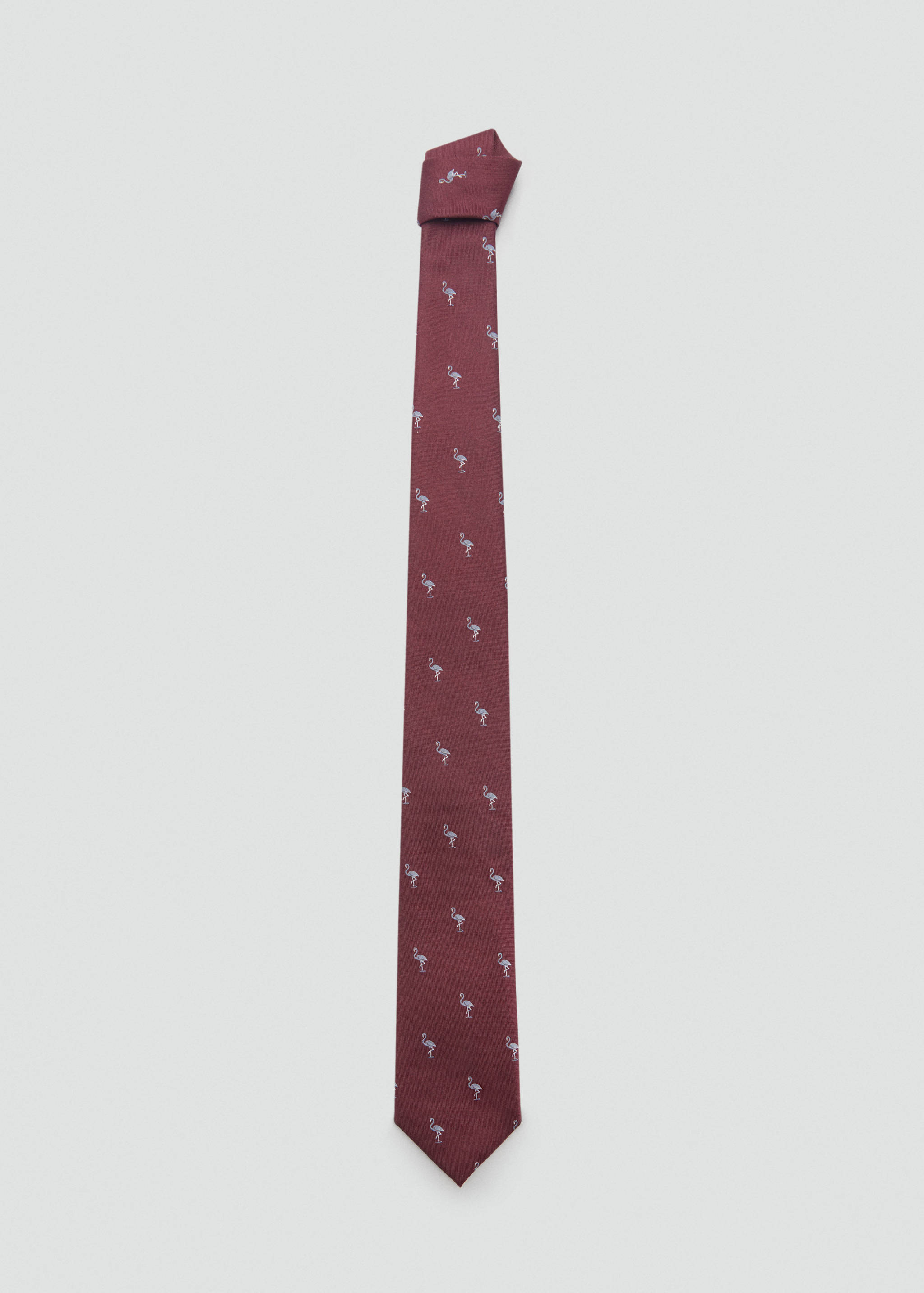 Mulberry silk animal-print tie - Article without model
