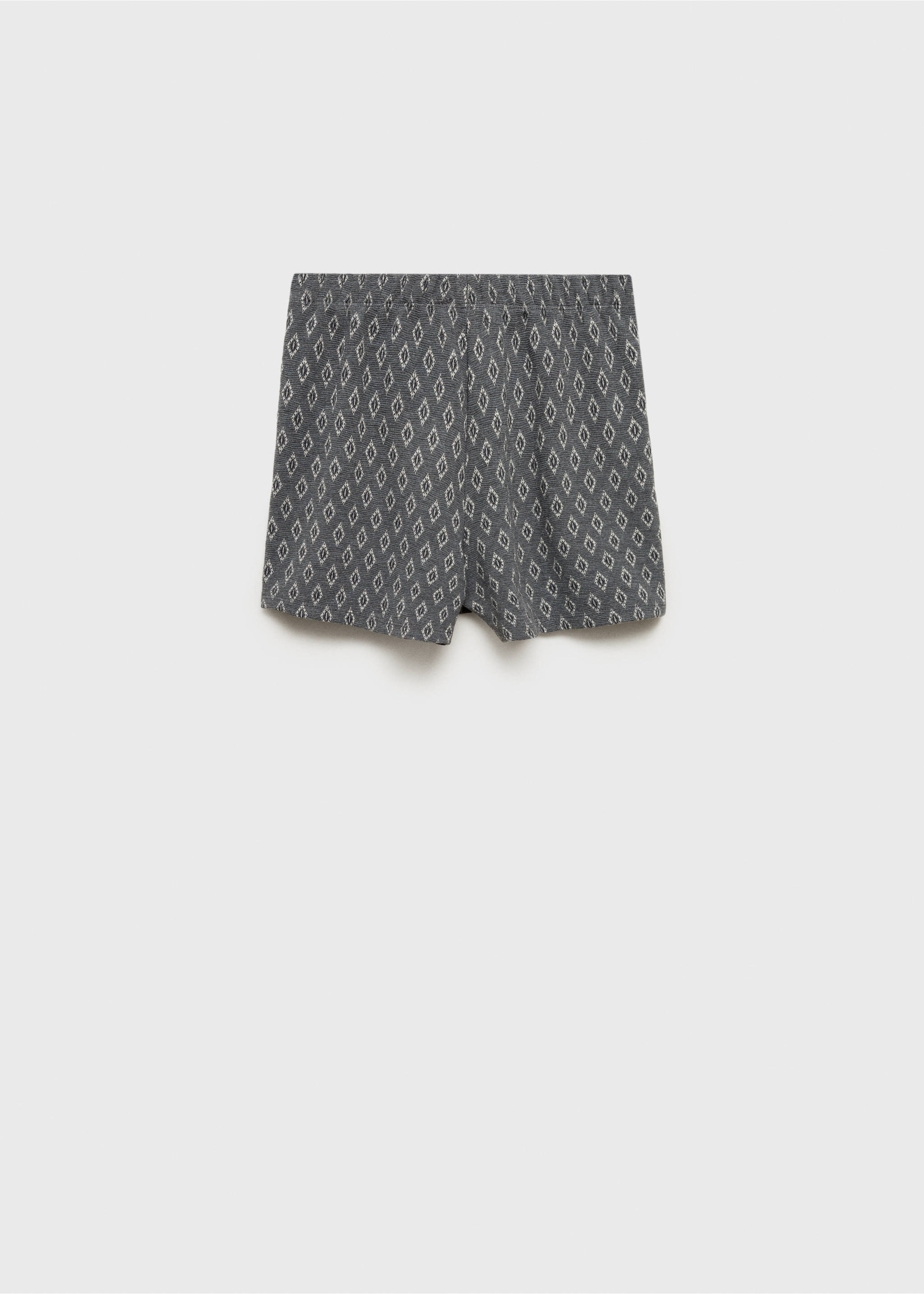 Printed skirt trousers - Reverse of the article, Charcoal. Ref: 87080608-00.