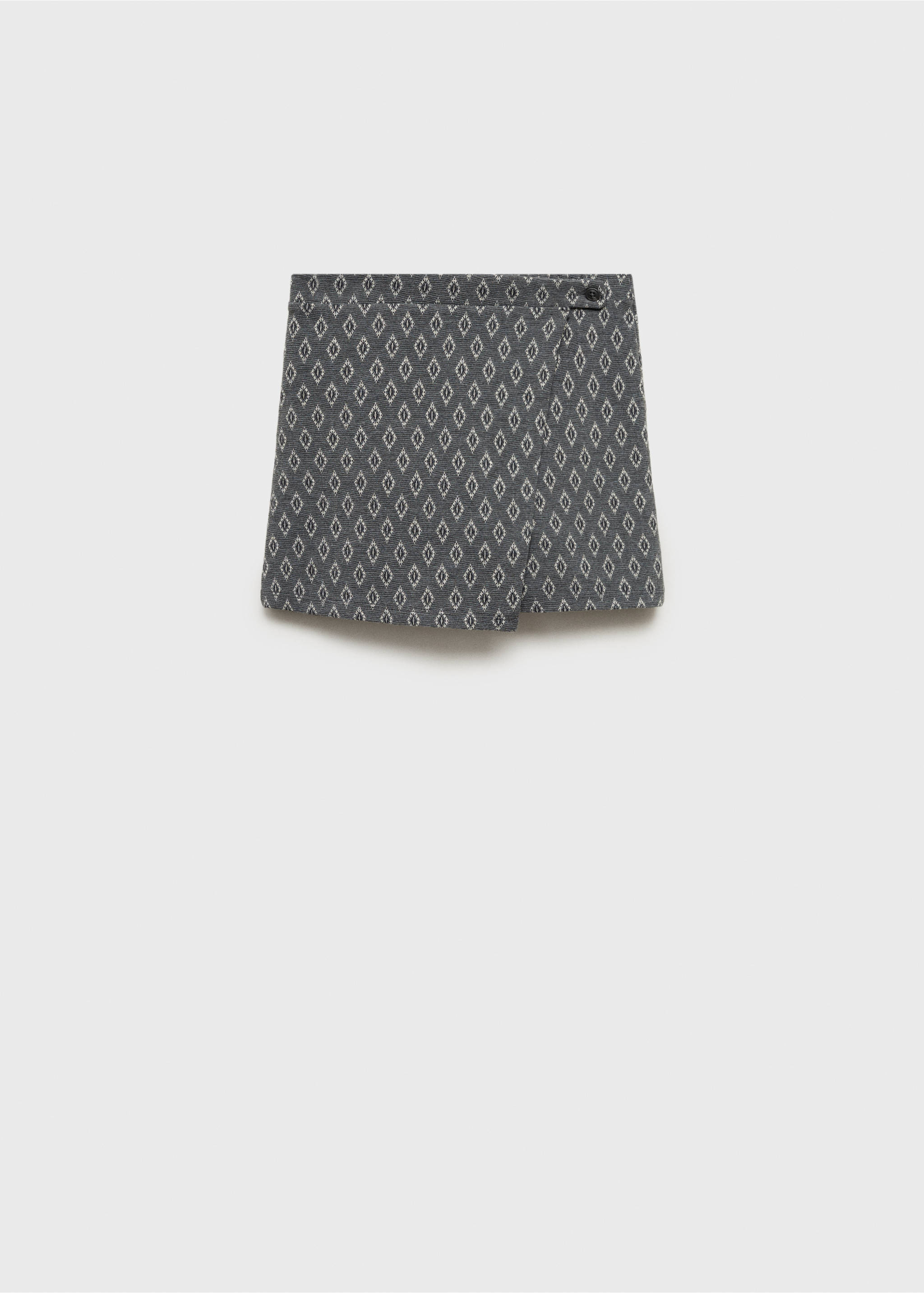 Printed skirt trousers - Article without model, Charcoal. Ref: 87080608-00.
