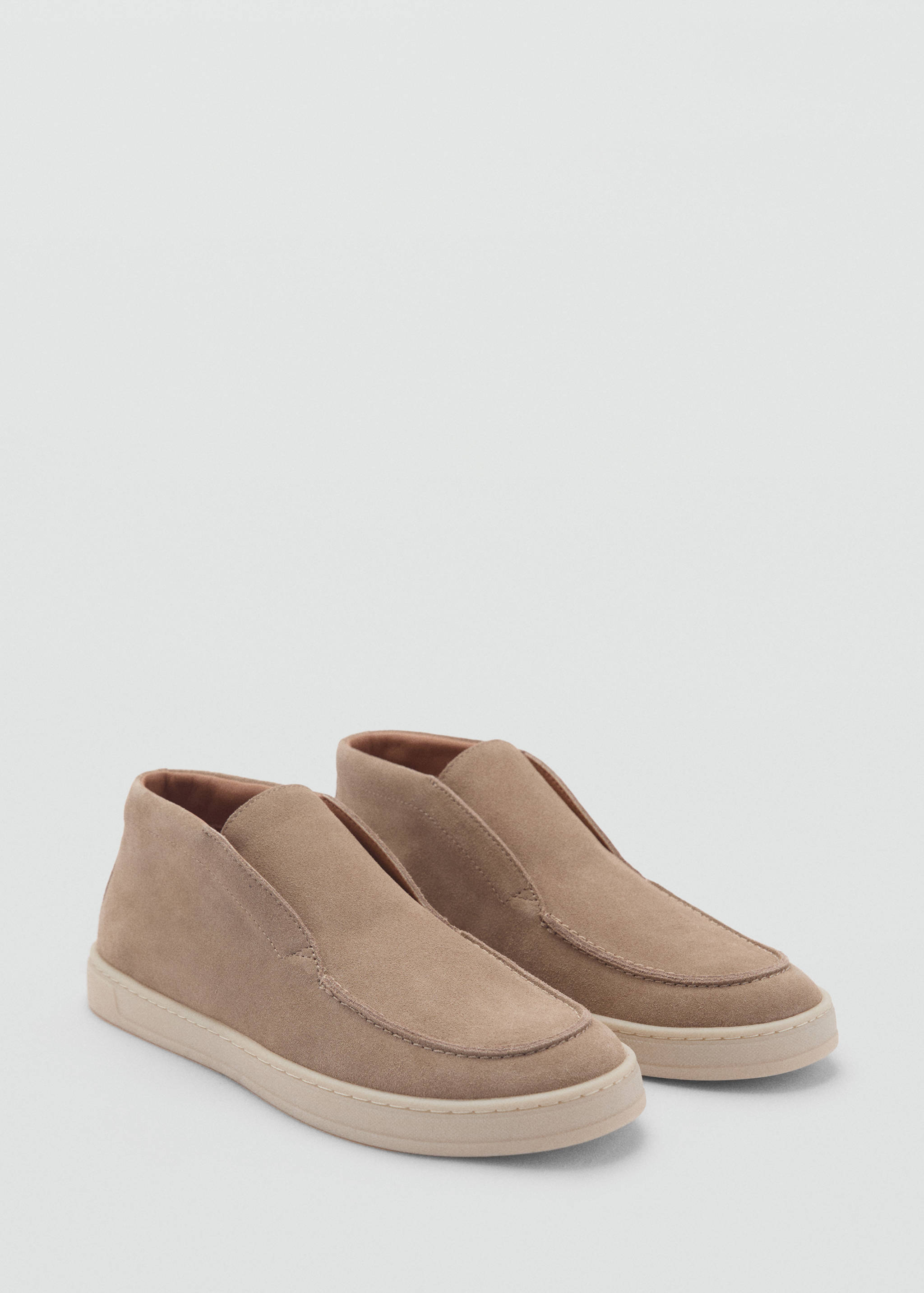 Casual suede leather ankle boots - Medium plane