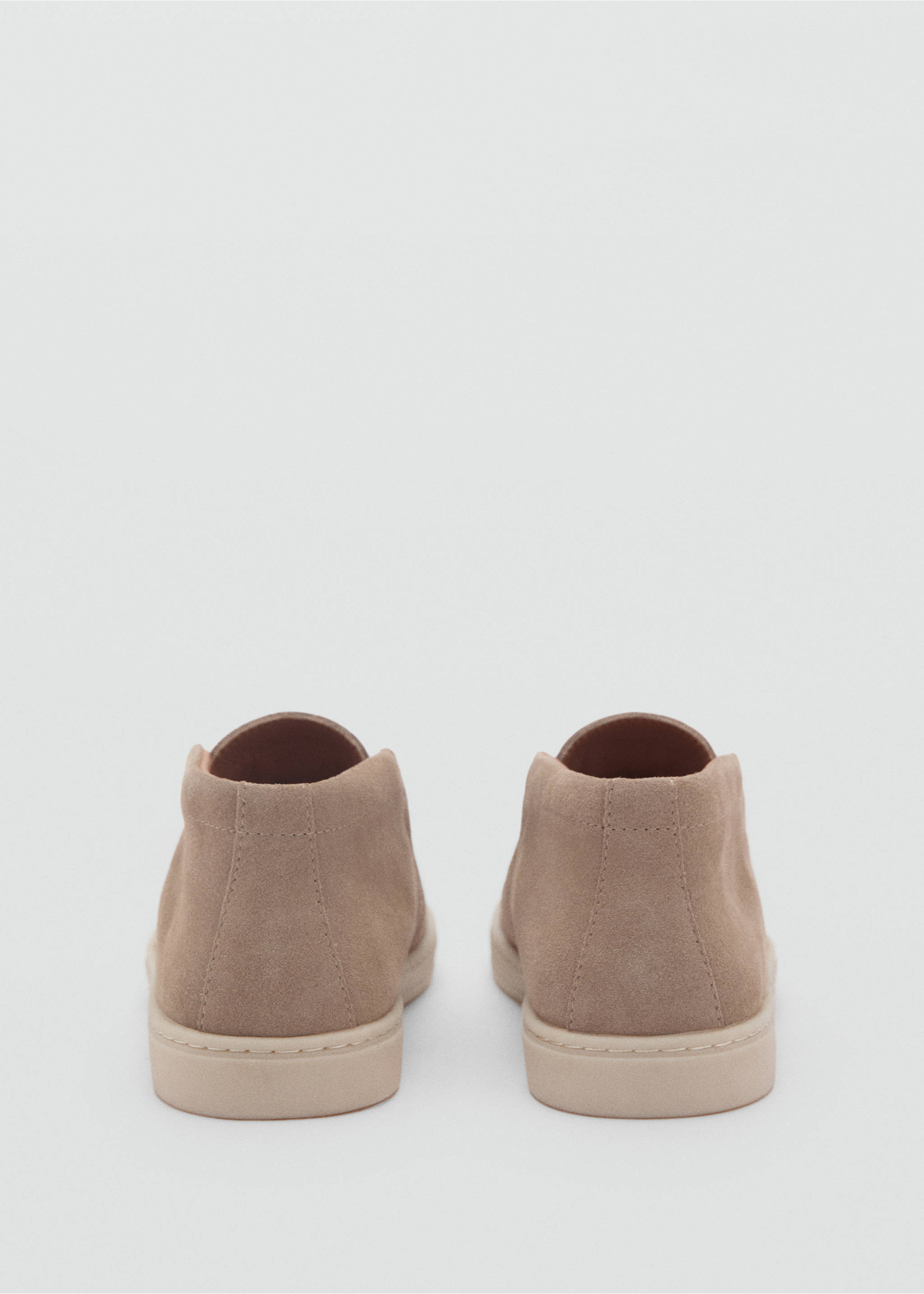 Casual suede leather ankle boots - Details of the article 1, Sand. Ref: 87080609-00.